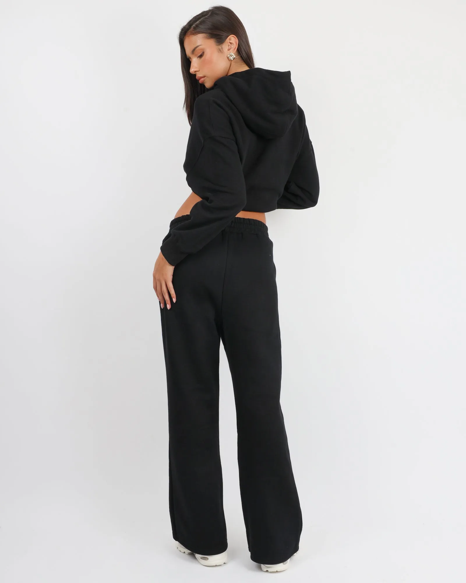 Colby Simmi Studios Essentials Flared Joggers in Black sold by Simmi London product image thumbnail 3