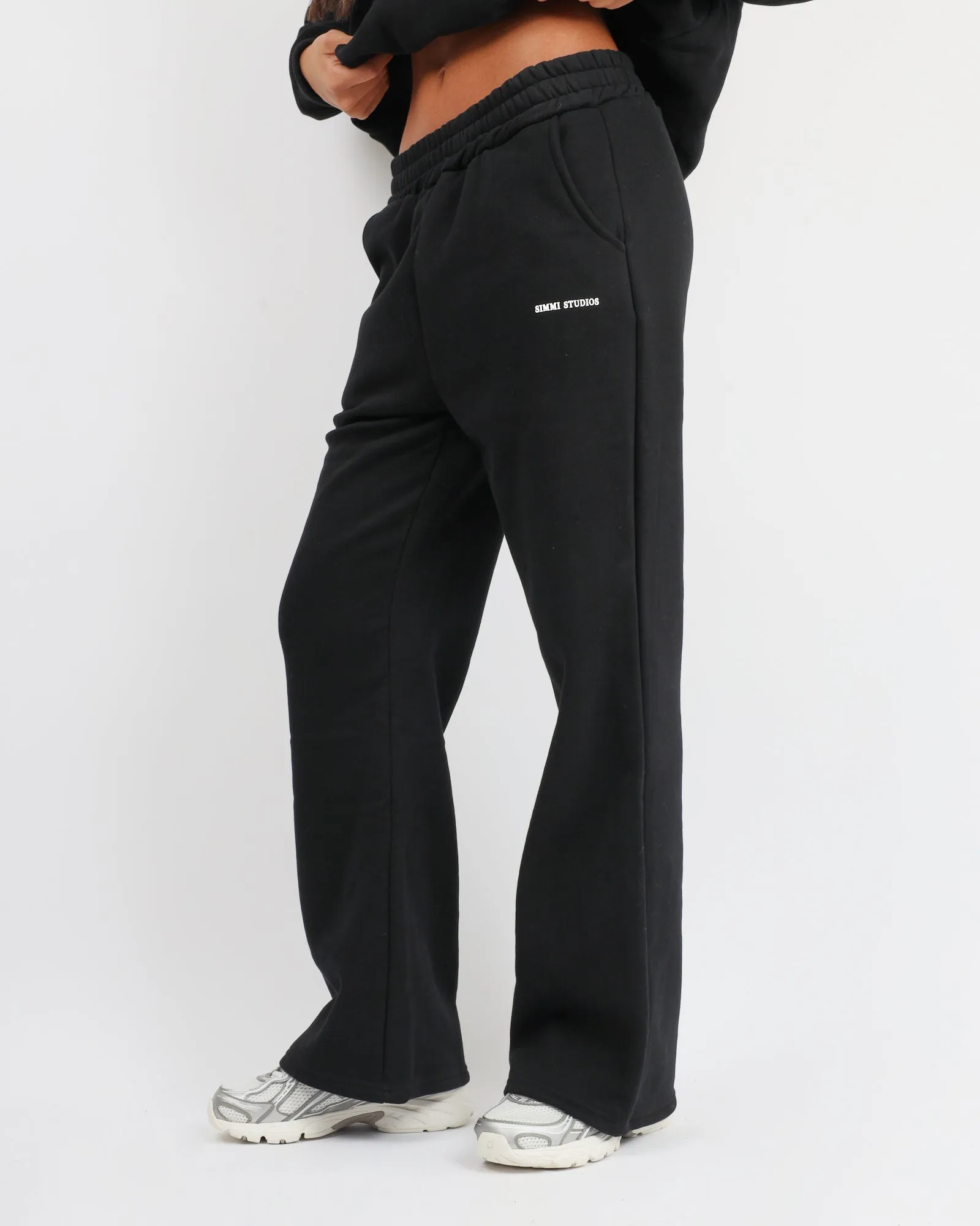Colby Simmi Studios Essentials Flared Joggers in Black sold by Simmi London product image thumbnail 4