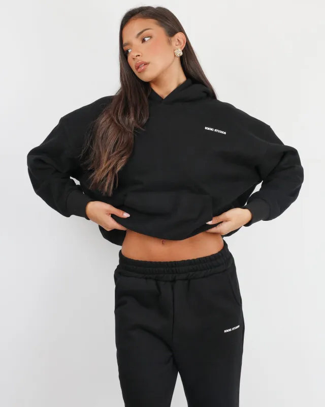Maeve Simmi Studios Essentials Hoodie in Black sold by Simmi London