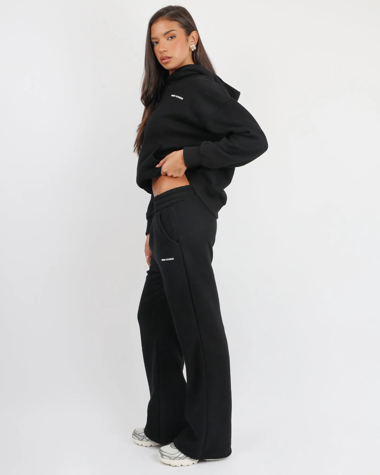 Maeve Simmi Studios Essentials Hoodie in Black sold by Simmi London product image thumbnail 3