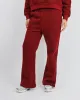 Colby Varsity Flared Joggers in Cranberry sold by Simmi London