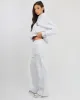 Colby Varsity Flared Joggers in Pebble Grey sold by Simmi London