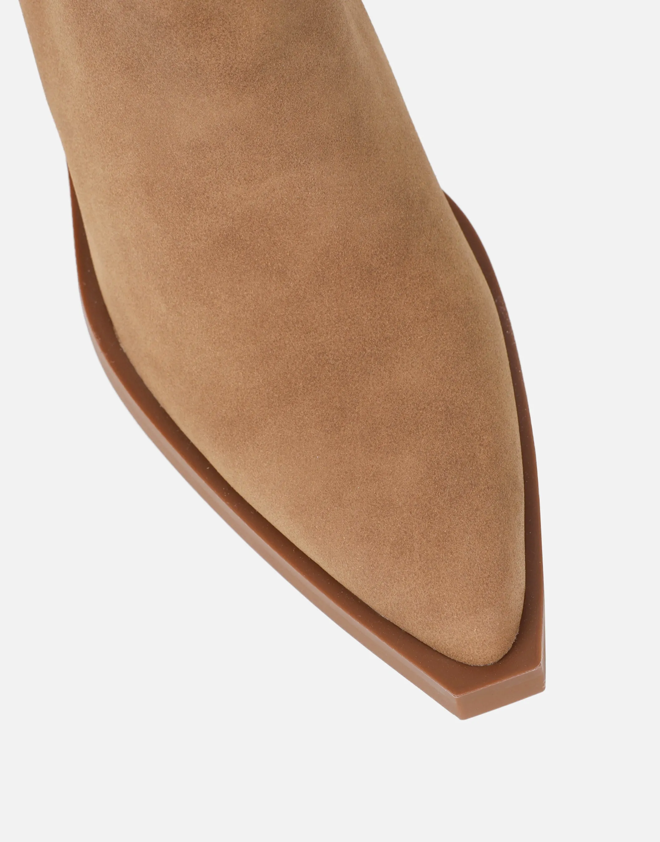 Mercy Camel Suede Western Heeled Boots sold by Simmi London product image thumbnail 4