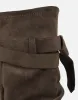 Lowry Khaki Suede Foldover Chunky Boots sold by Simmi London