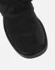 Lowry Black Suede Foldover Chunky Boots sold by Simmi London