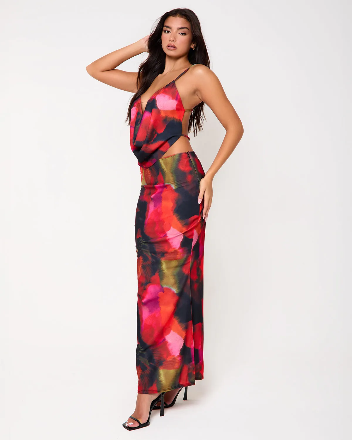 Hudson Print Cowl Neck Maxi Set sold by Simmi London product image thumbnail 2