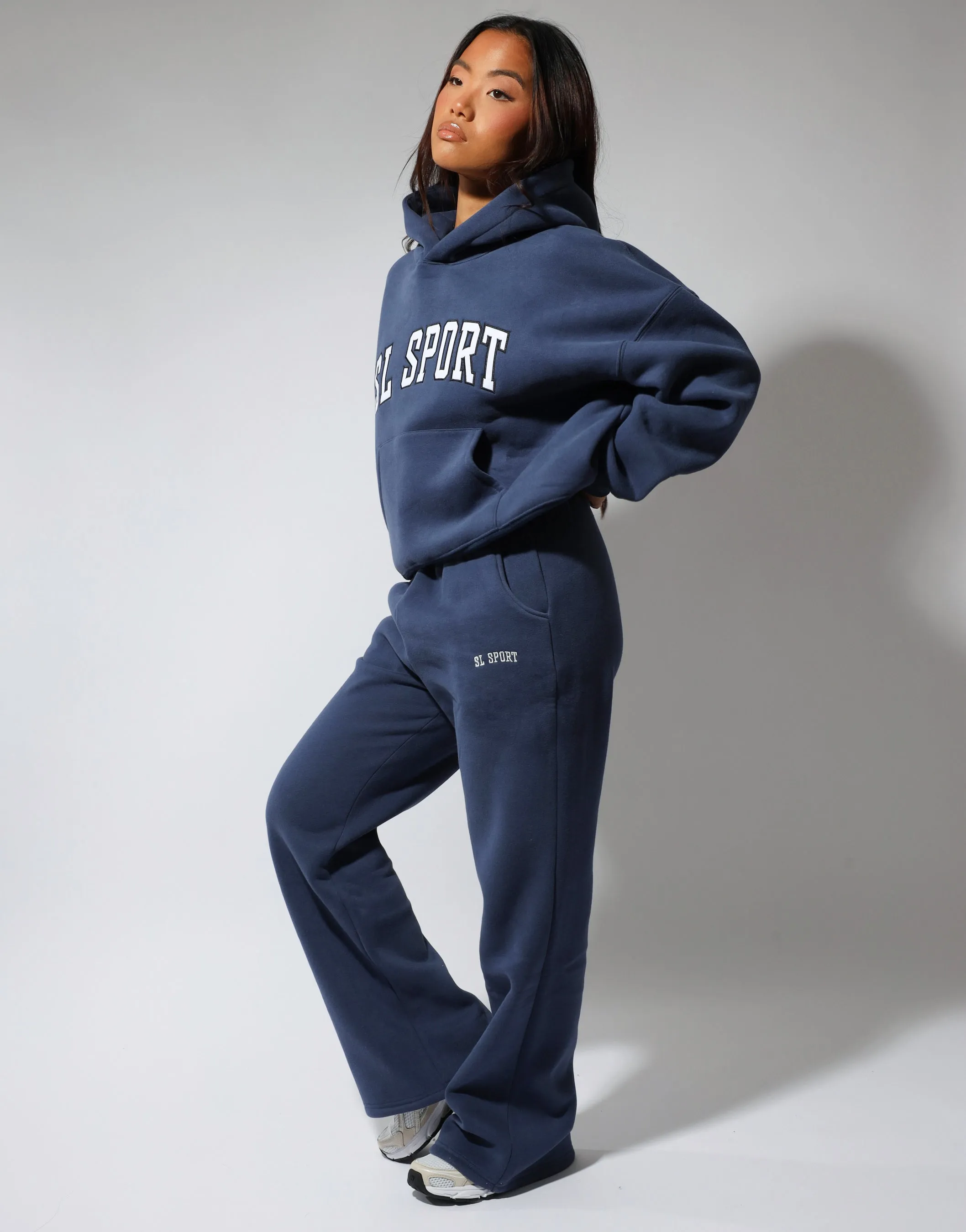 Maeve Simmi Studios SL Sport hoodie in vintage blue sold by Simmi London product image thumbnail 3