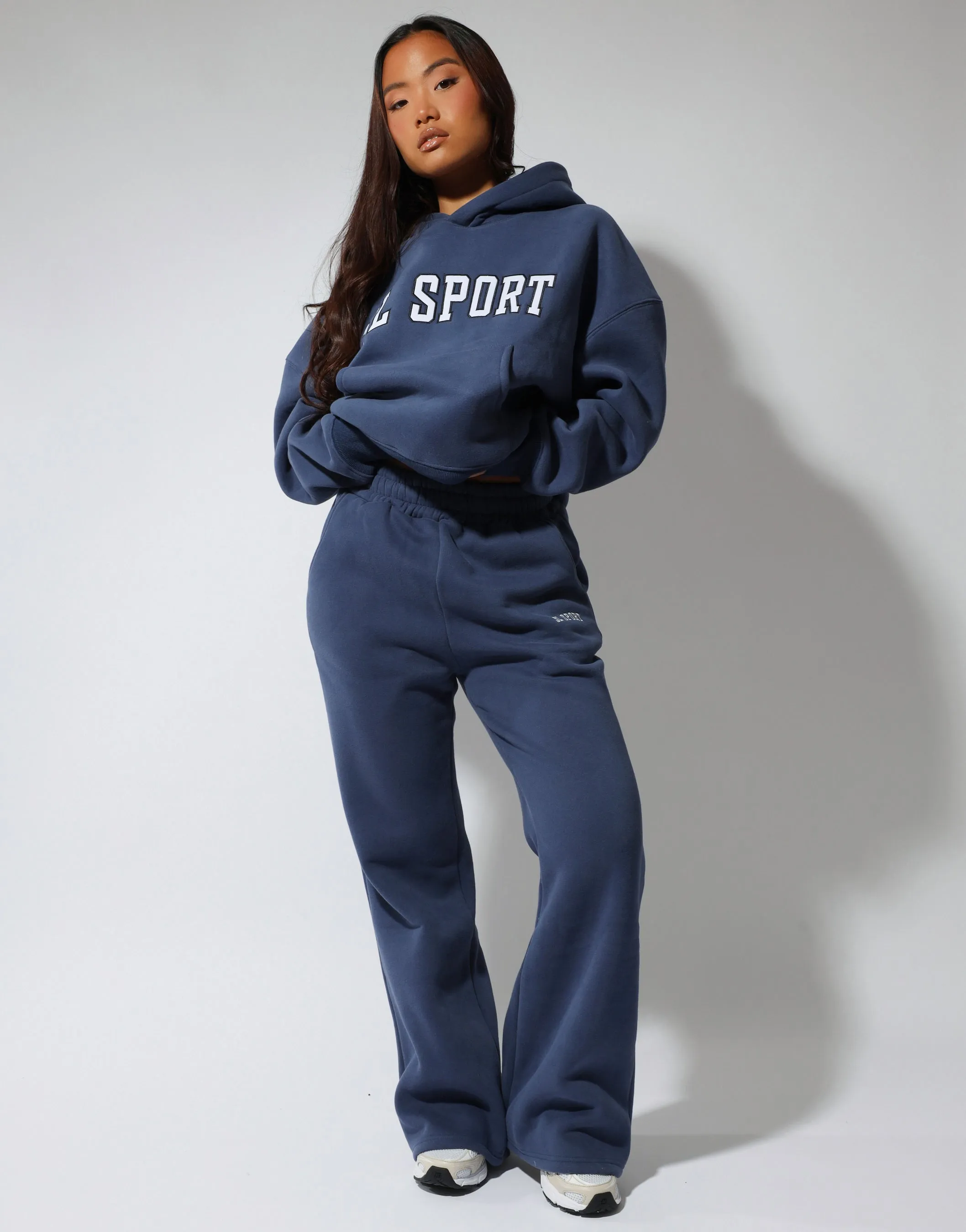 Maeve Simmi Studios SL Sport hoodie in vintage blue sold by Simmi London product image thumbnail 2