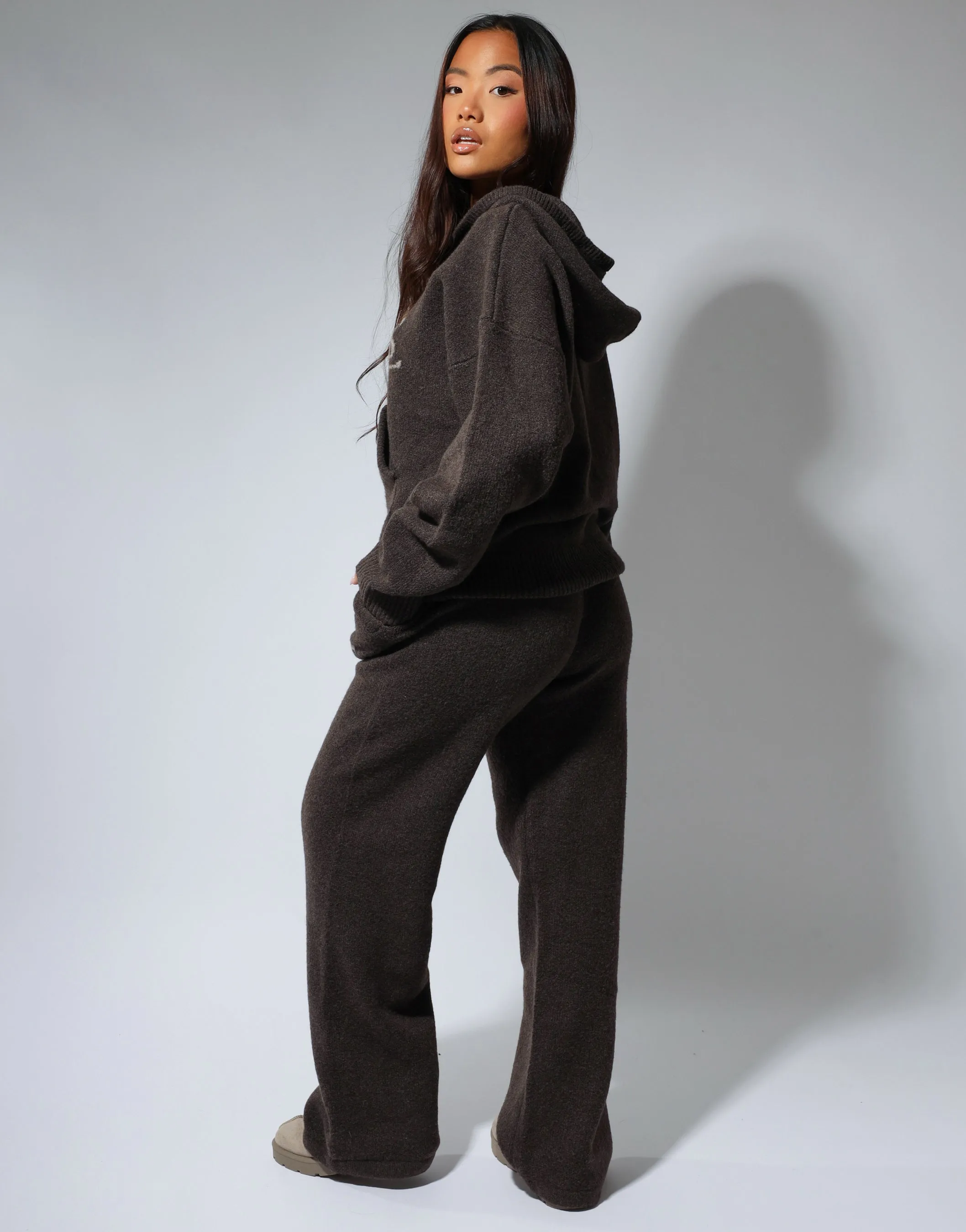 Romy Simmi Studios Chunky Knit Trousers In Teddy sold by Simmi London product image thumbnail 4