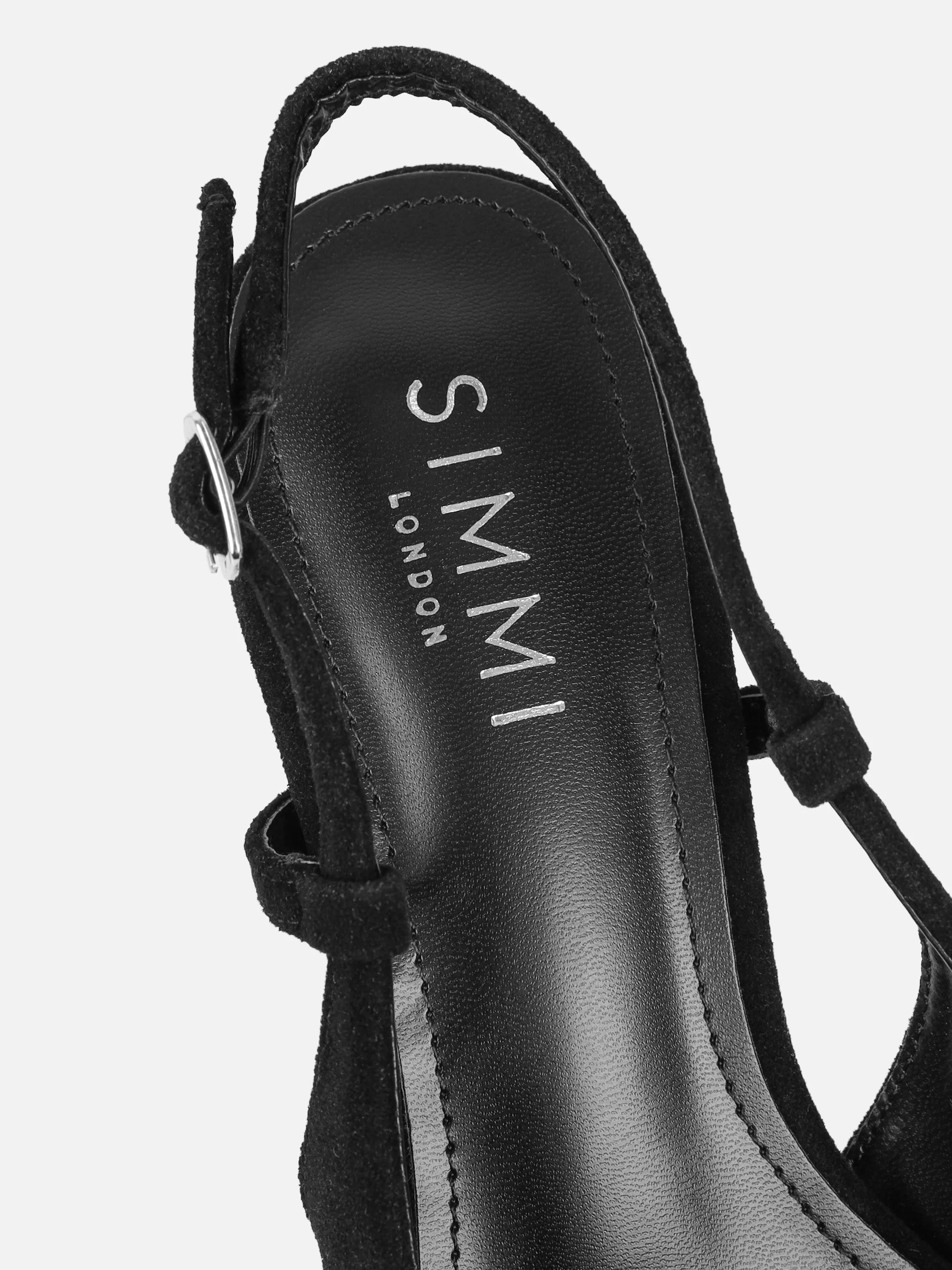 Emarra Black Suede Slingback Court Shoes sold by Simmi London product image thumbnail 3