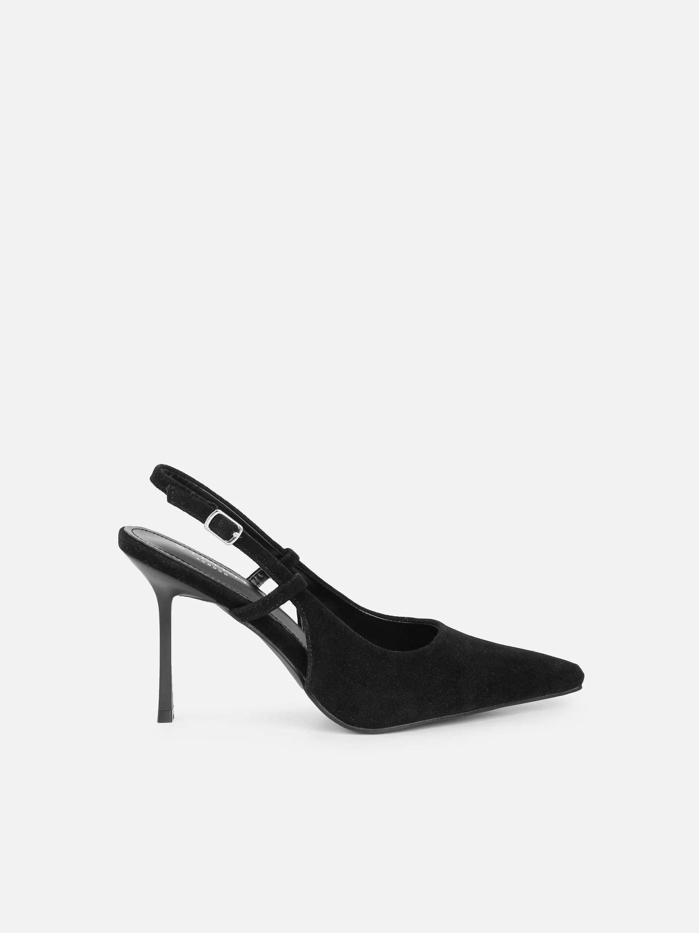 Emarra Black Suede Slingback Court Shoes sold by Simmi London product image thumbnail 2