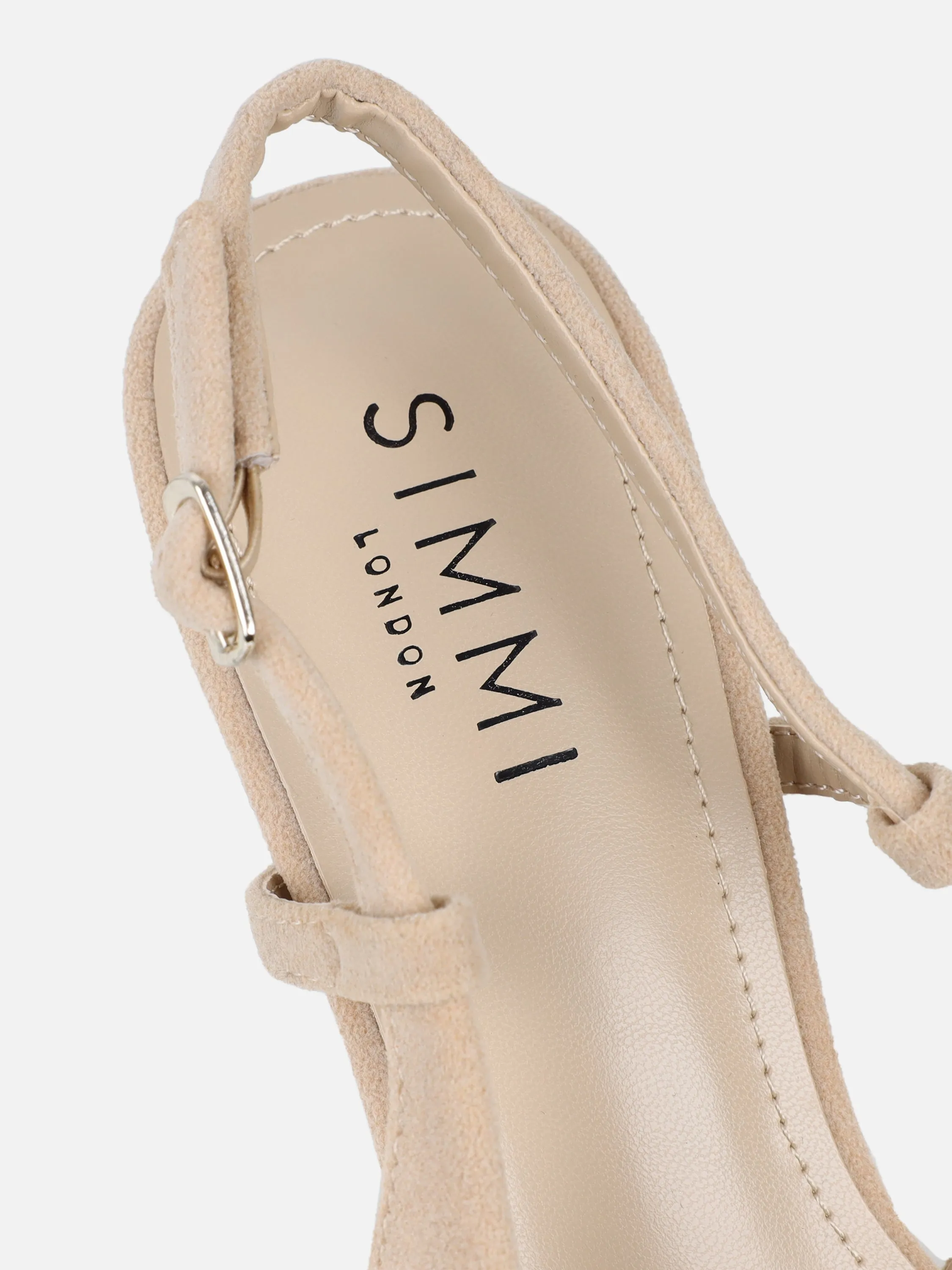 Emarra Beige Suede Slingback Court Shoes sold by Simmi London product image thumbnail 3