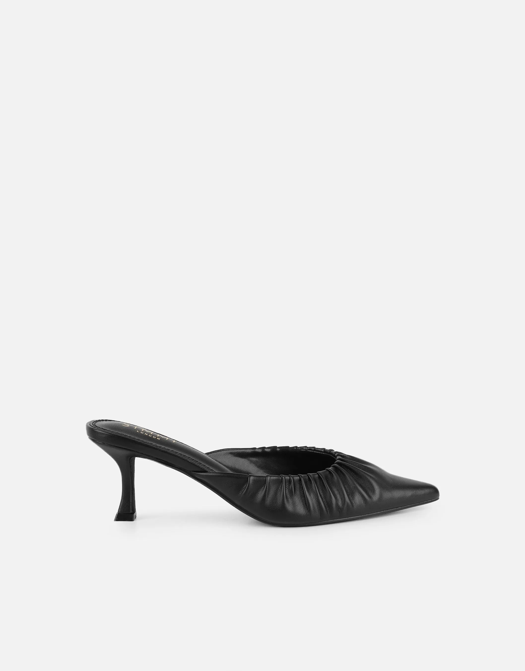 Paige Black Ruched Mules sold by Simmi London product image thumbnail 2