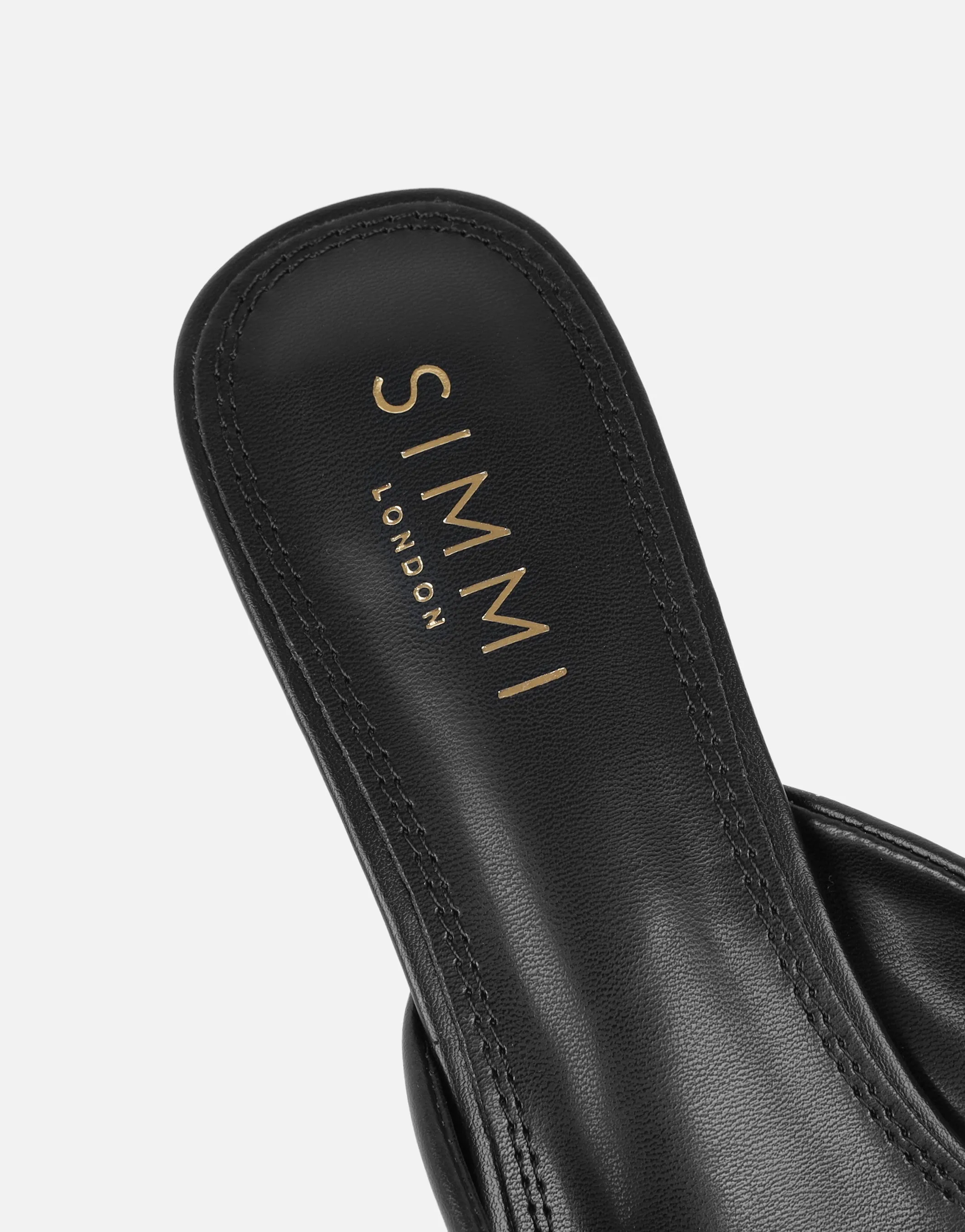 Paige Black Ruched Mules sold by Simmi London product image thumbnail 3