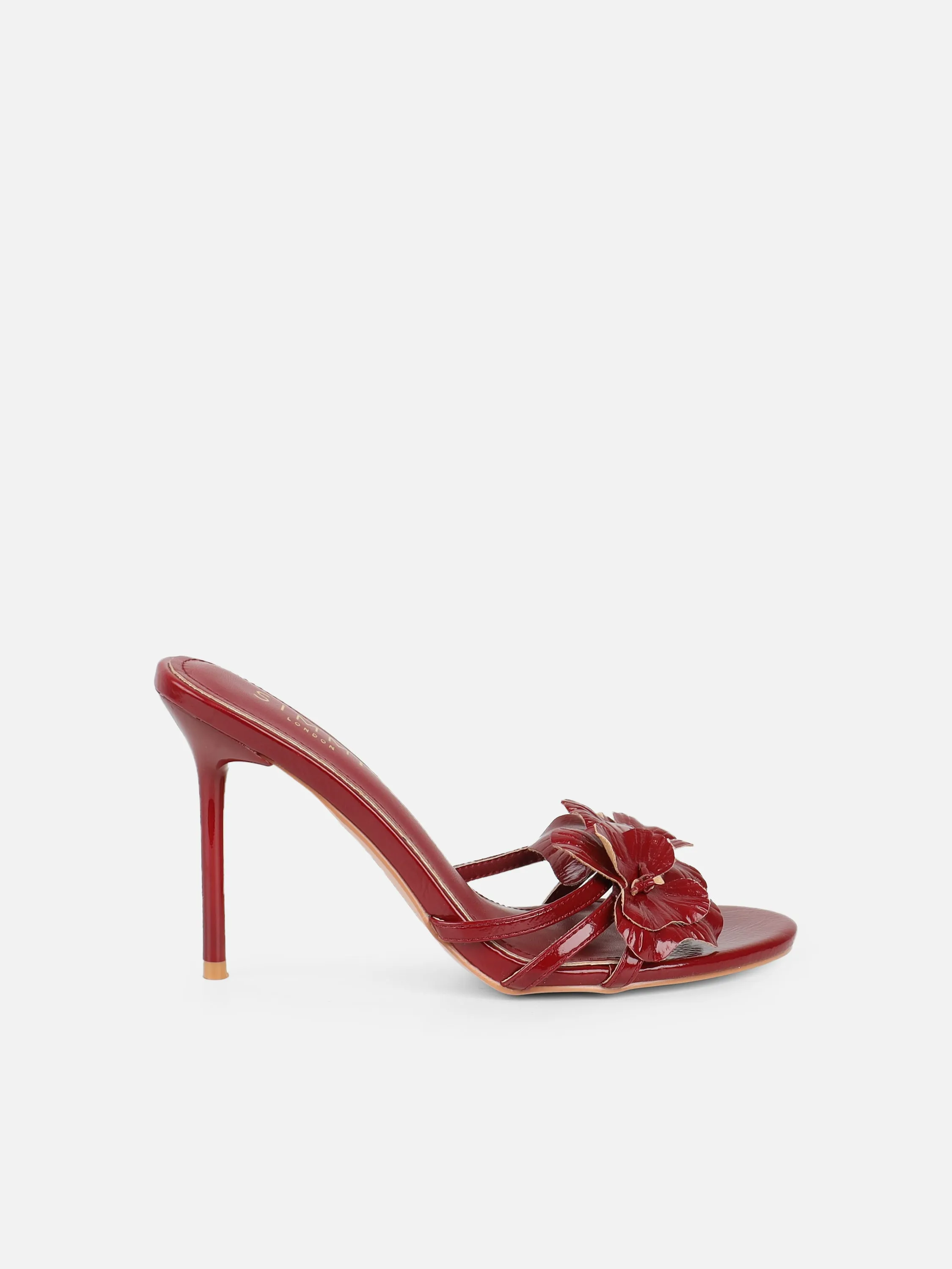 Vera Red Flower Detail Mules sold by Simmi London product image thumbnail 2