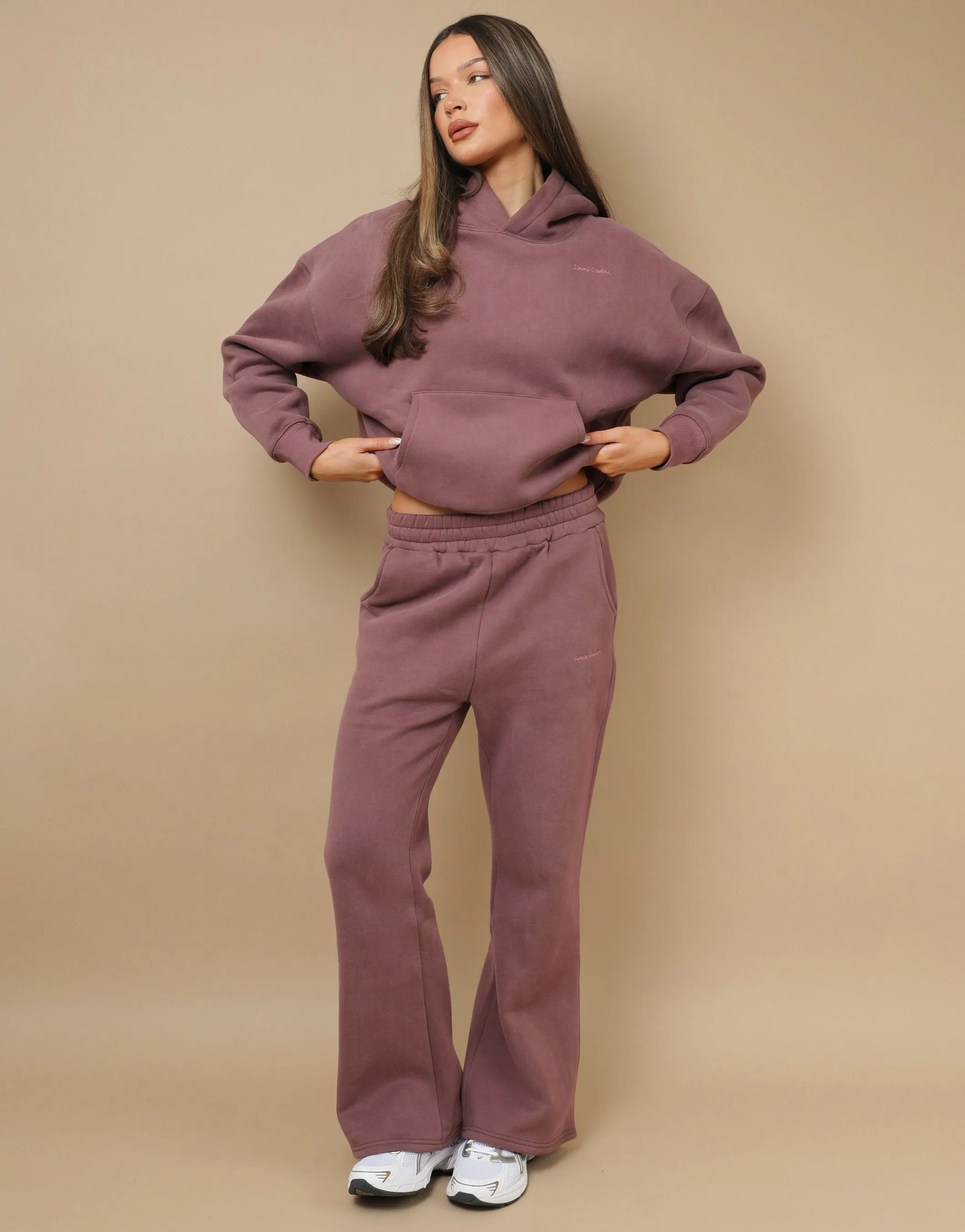 Maia Simmi Studios Essentials Joggers In Mauve sold by Simmi London