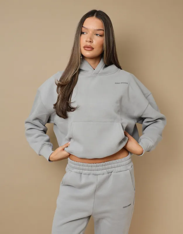Maeve Simmi Studios Essentials Hoodie In Light grey sold by Simmi London