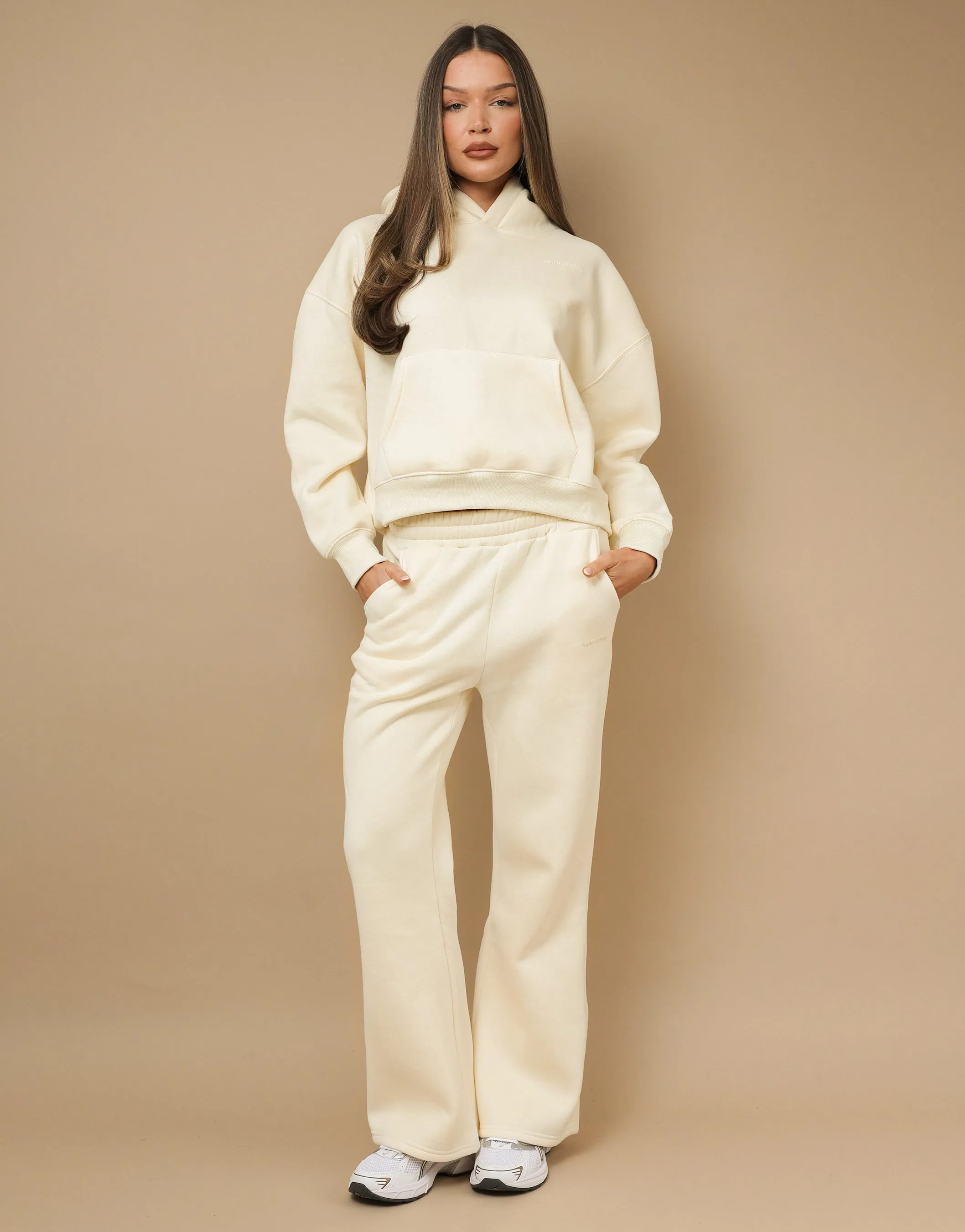 Maeve Simmi Studios Essentials Hoodie In Cream sold by Simmi London product image thumbnail 4