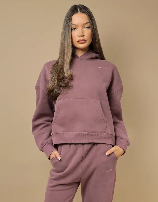 Ava Simmi Studios Essentials Hoodie in Mauve sold by Simmi London