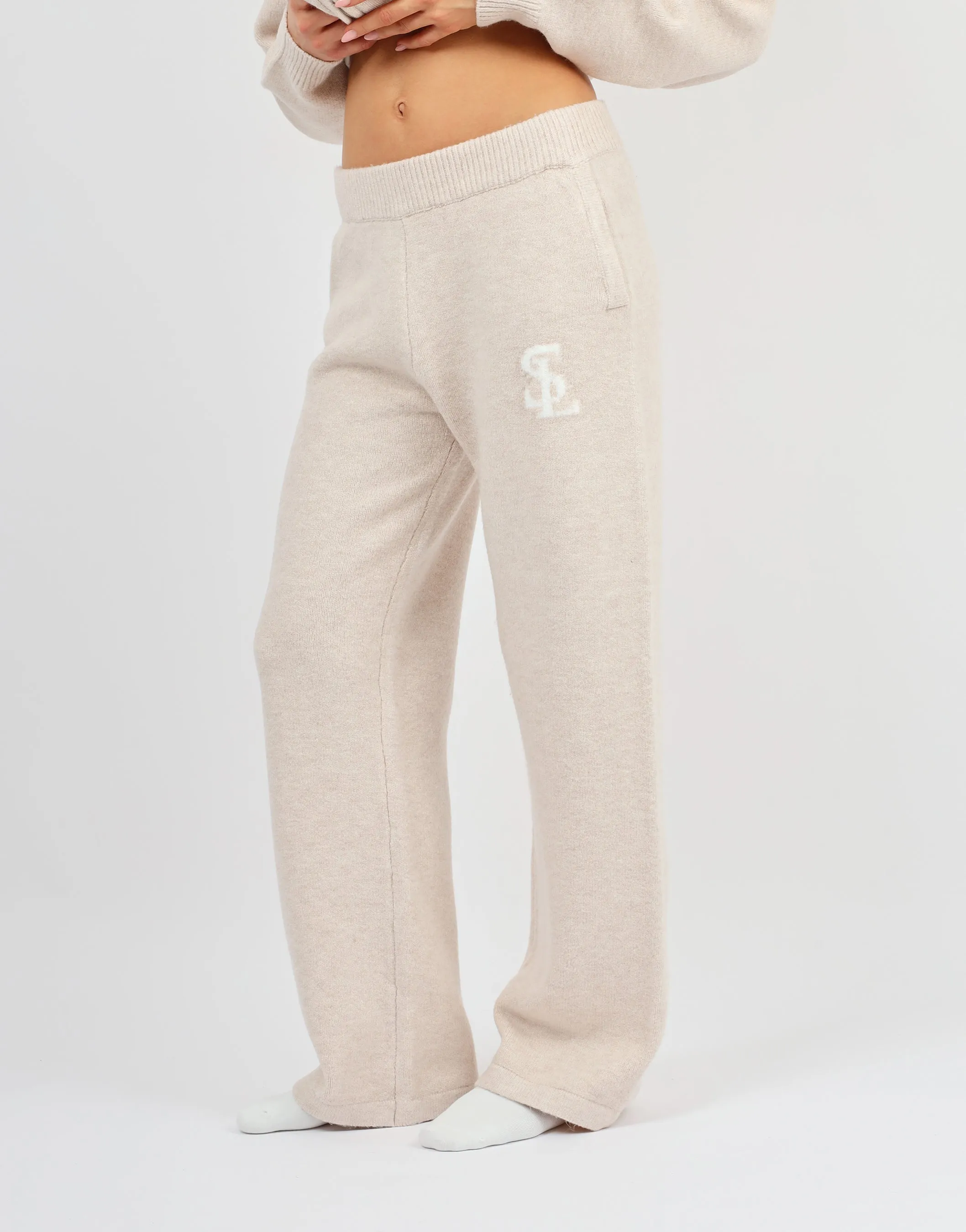 Romy Simmi Studios Chunky Knit Trousers In Cream sold by Simmi London product image thumbnail 2