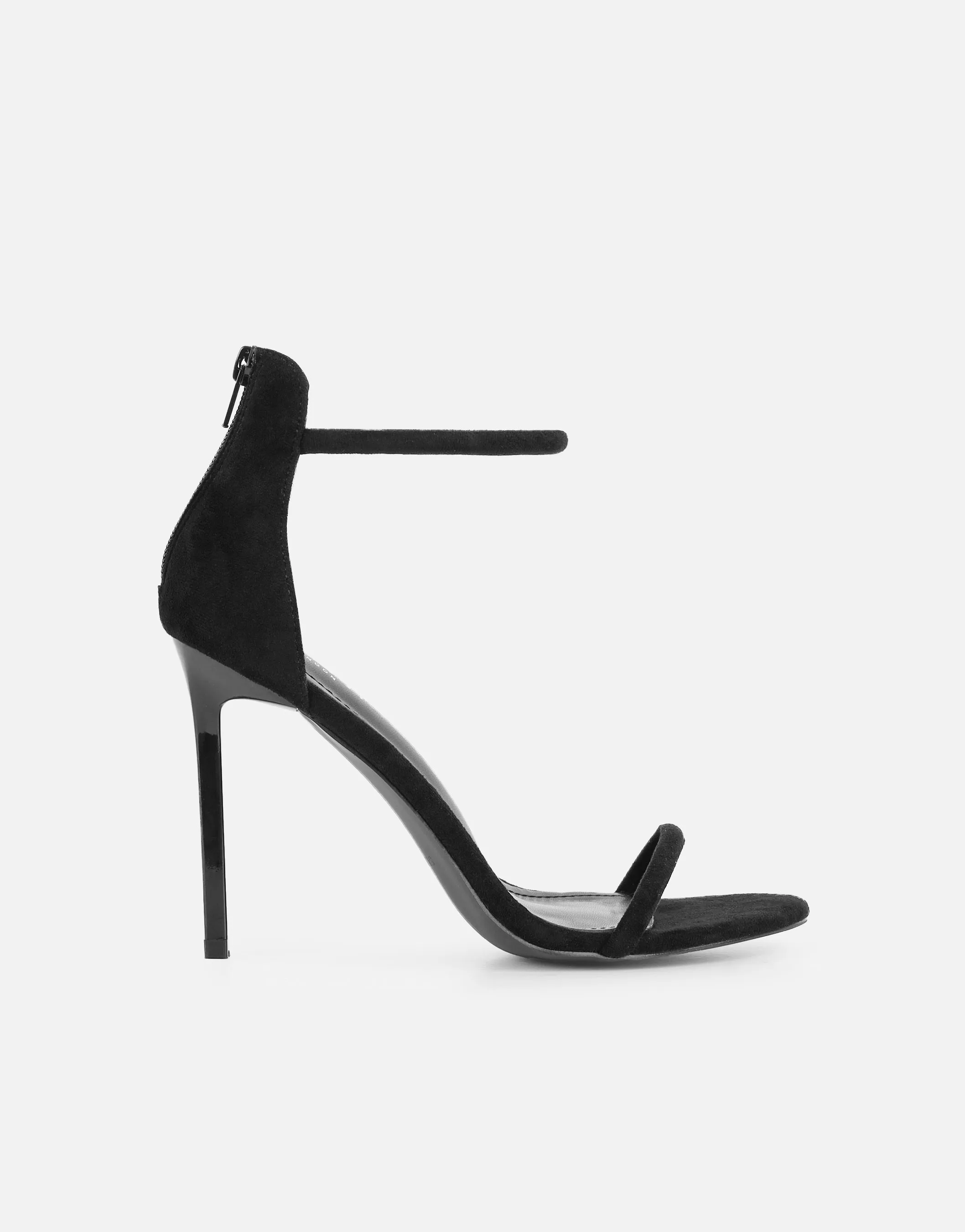 Amari Black Suede Barely There Heeled Sandals sold by Simmi London product image thumbnail 2