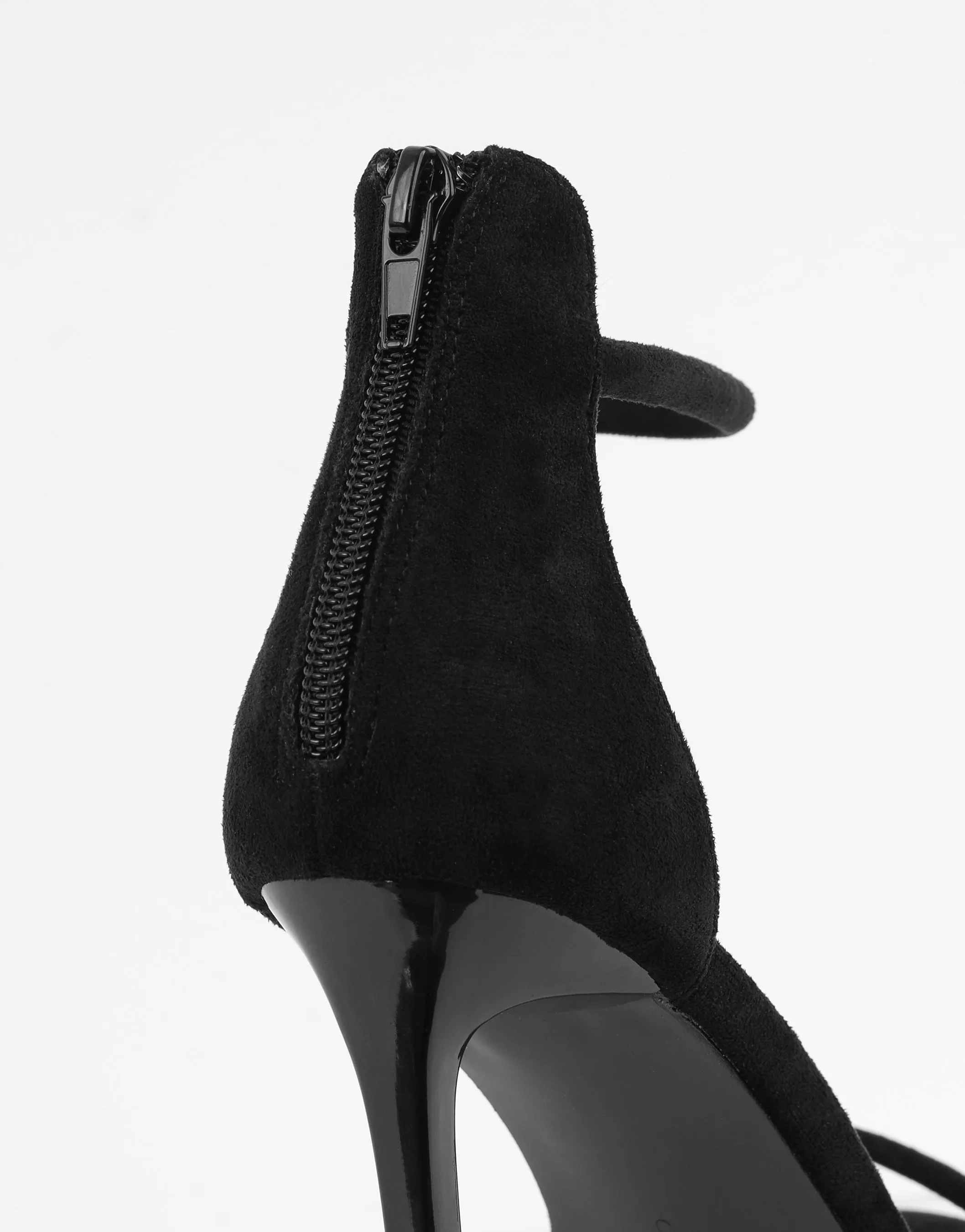 Amari Black Suede Barely There Heeled Sandals sold by Simmi London product image thumbnail 3