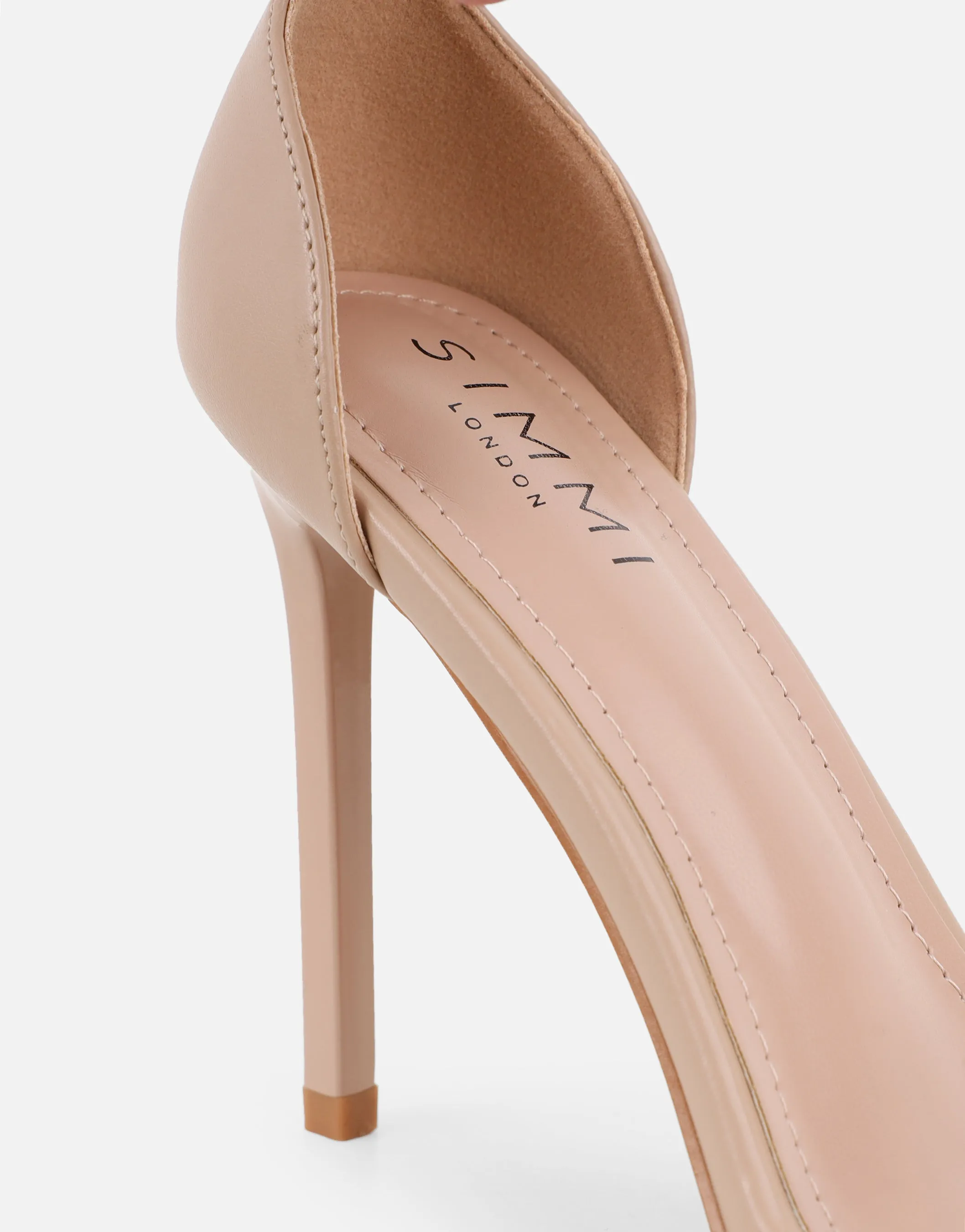 Gabby Nude Barely There Heeled Sandals sold by Simmi London product image thumbnail 3