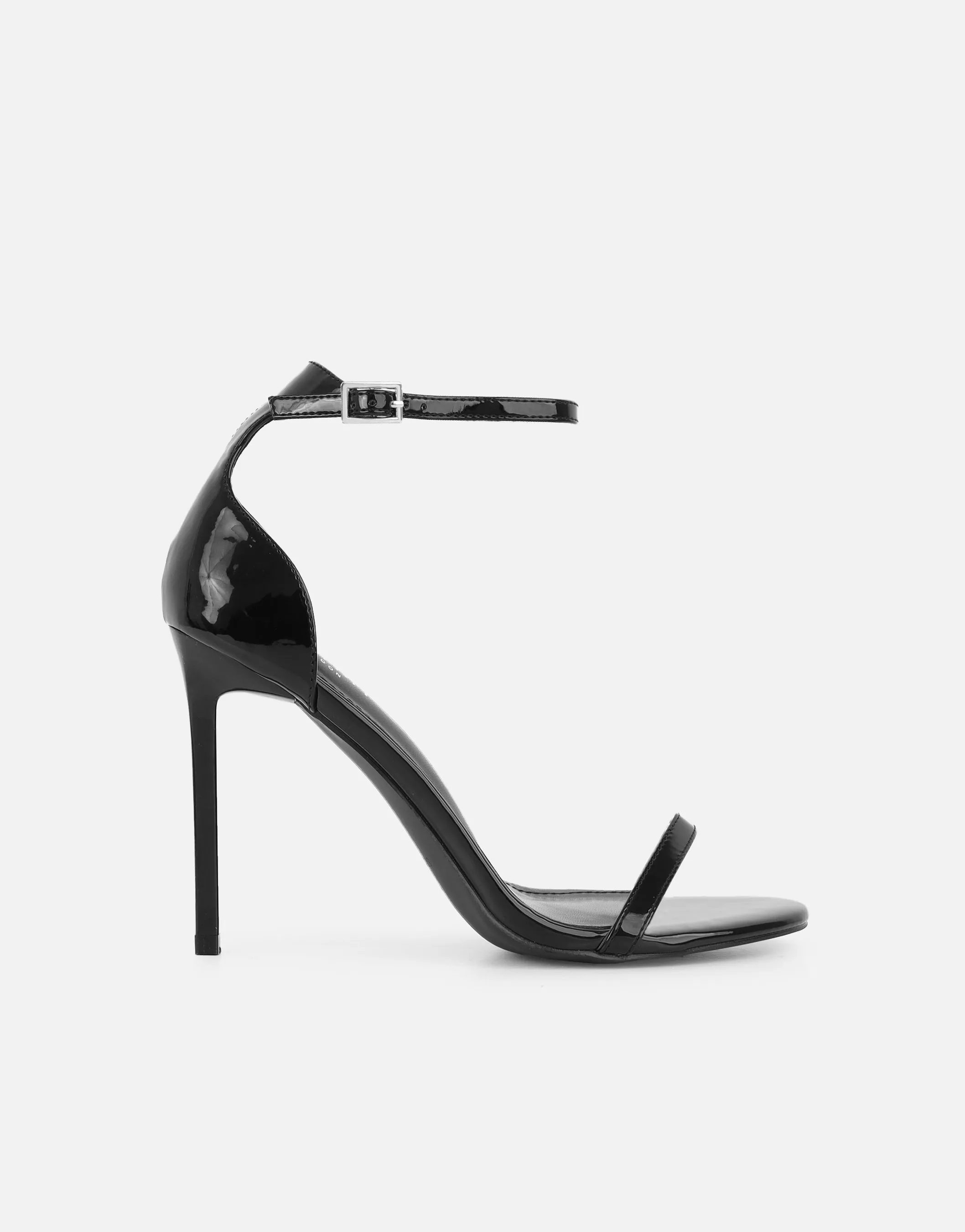 Gabby Black Patent Barely There Heeled Sandals sold by Simmi London product image thumbnail 2