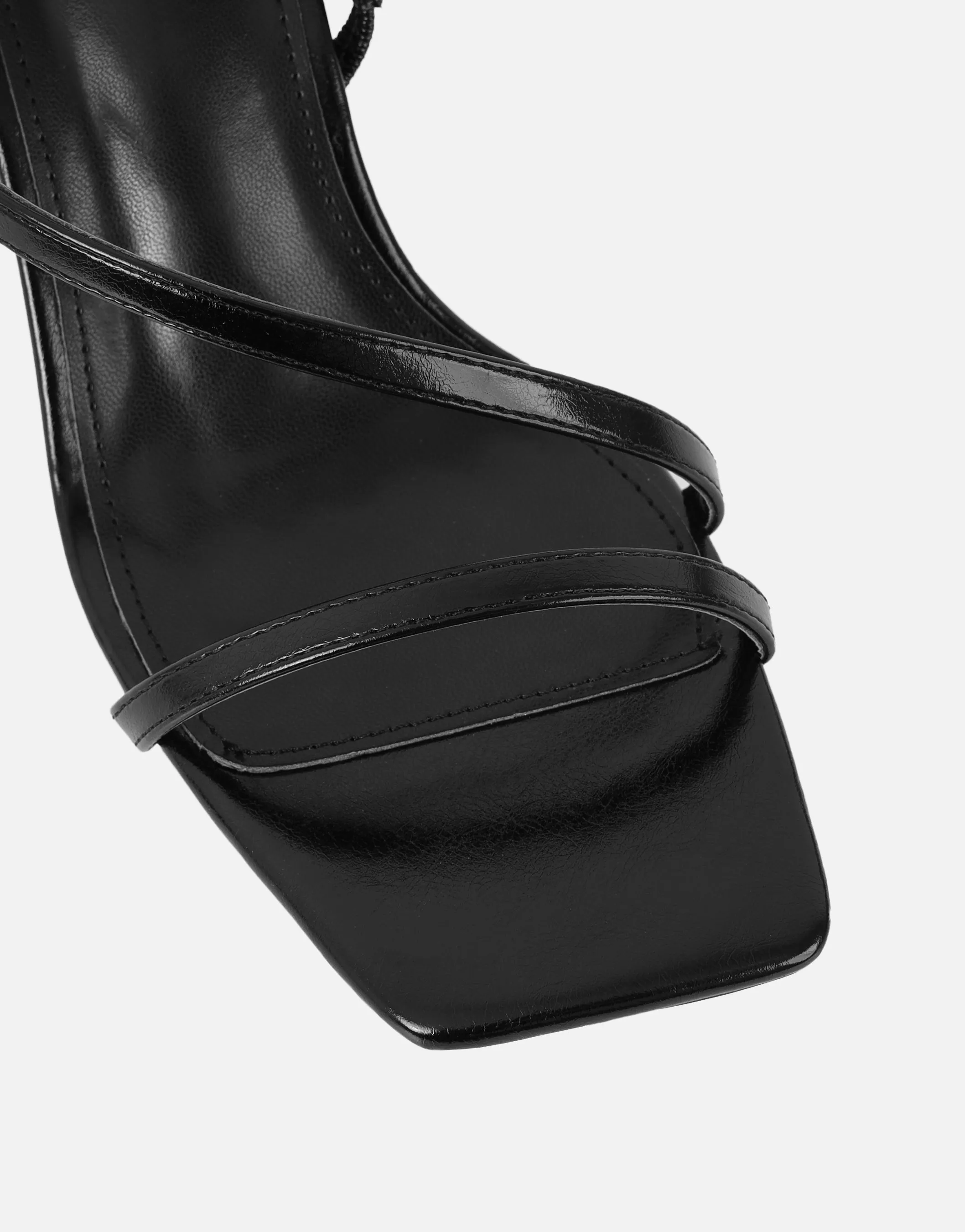 Manzi Black Strappy Block Heeled Sandals sold by Simmi London product image thumbnail 4