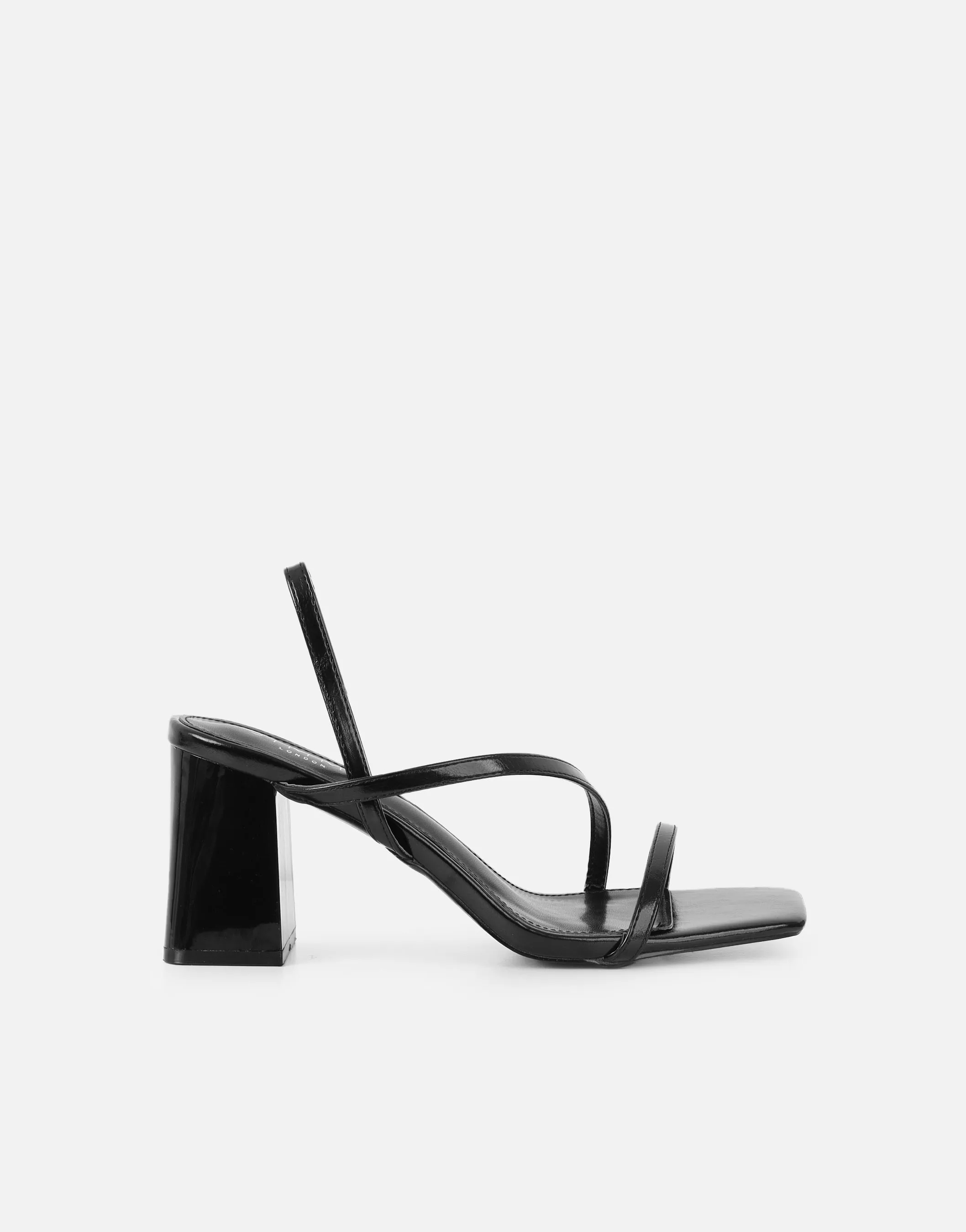 Manzi Black Strappy Block Heeled Sandals sold by Simmi London product image thumbnail 2