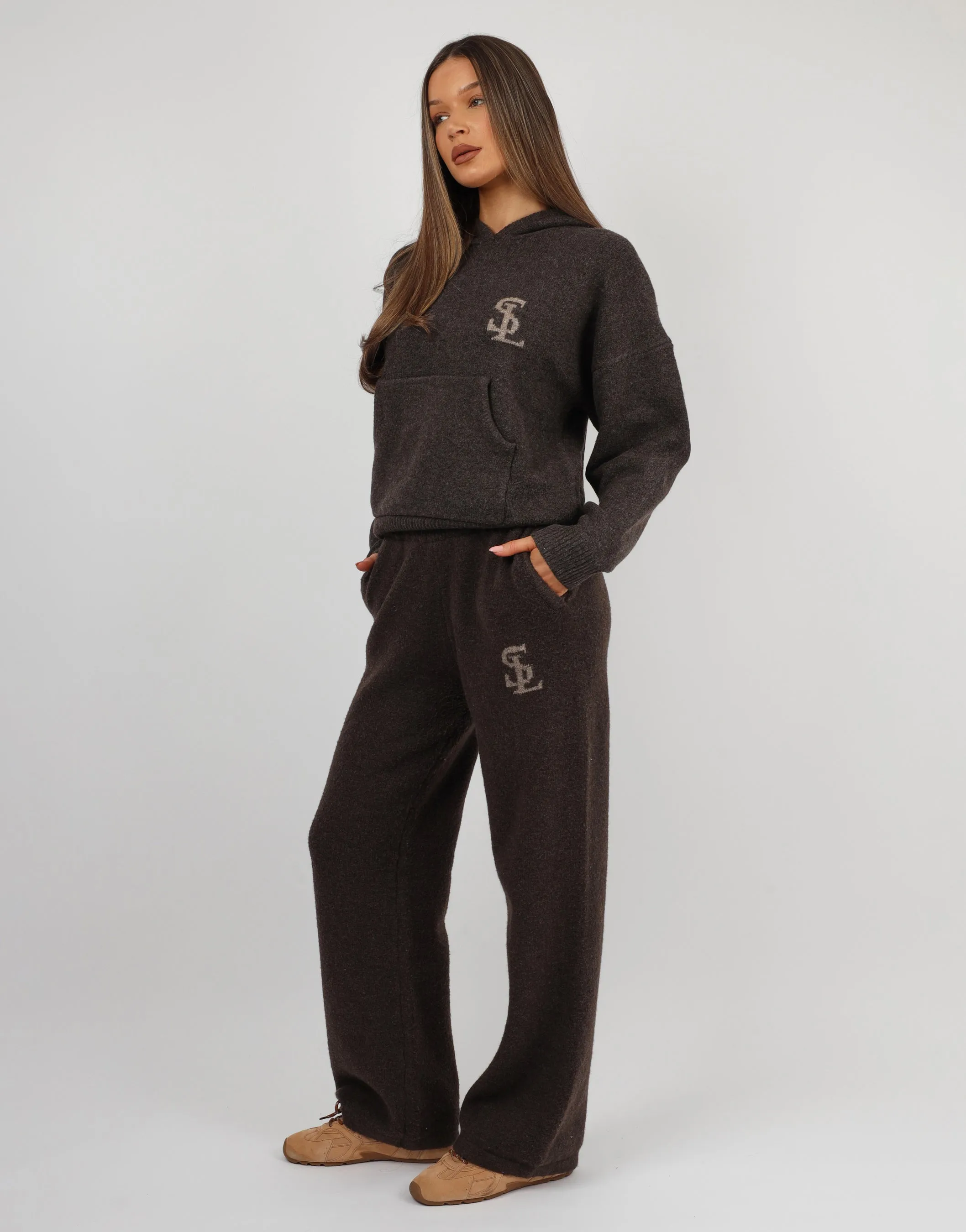 Mari Simmi Studios Knitted Hoodie In Teddy sold by Simmi London product image thumbnail 3