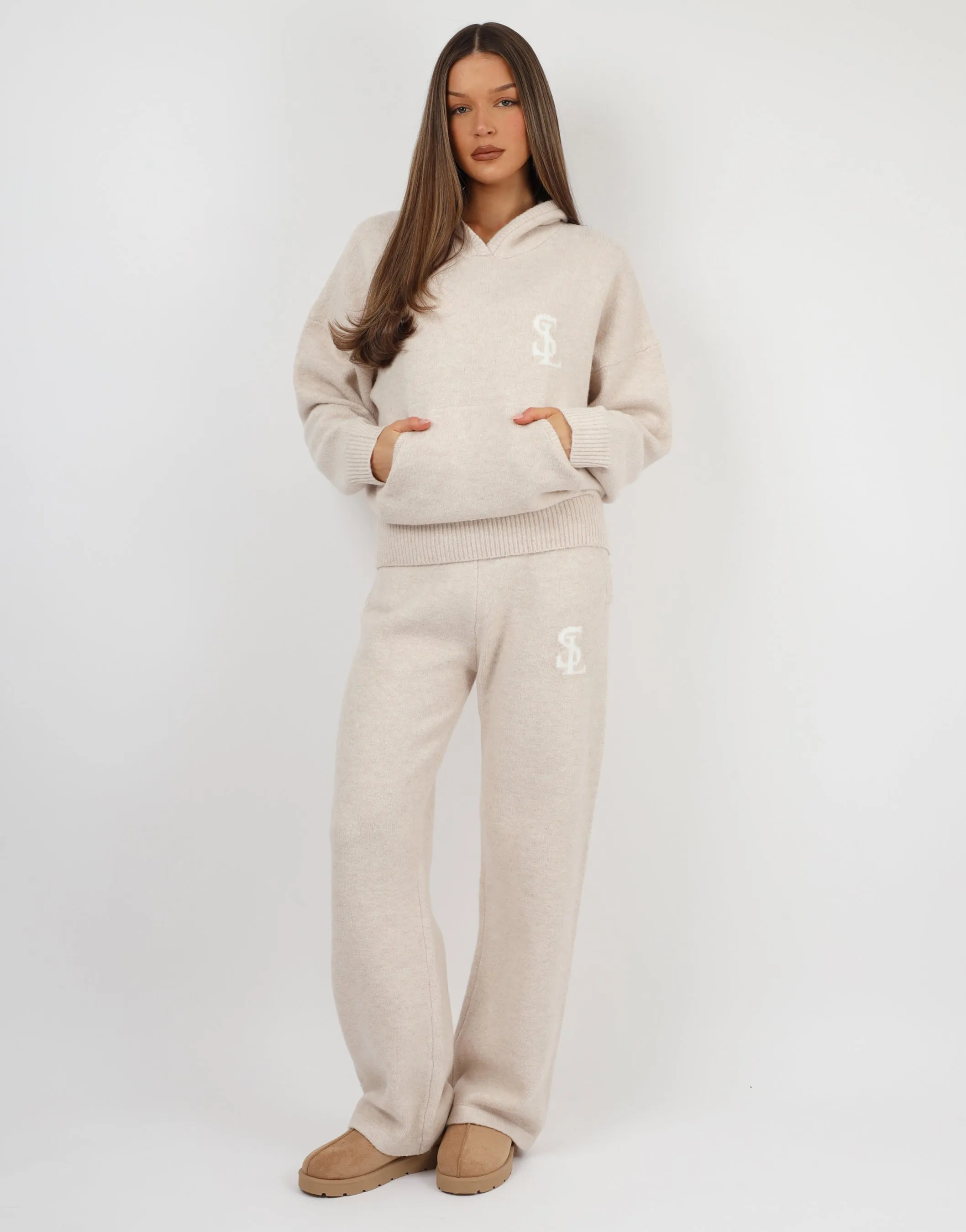 Mari Simmi Studios Knitted Hoodie In Cream sold by Simmi London product image thumbnail 2