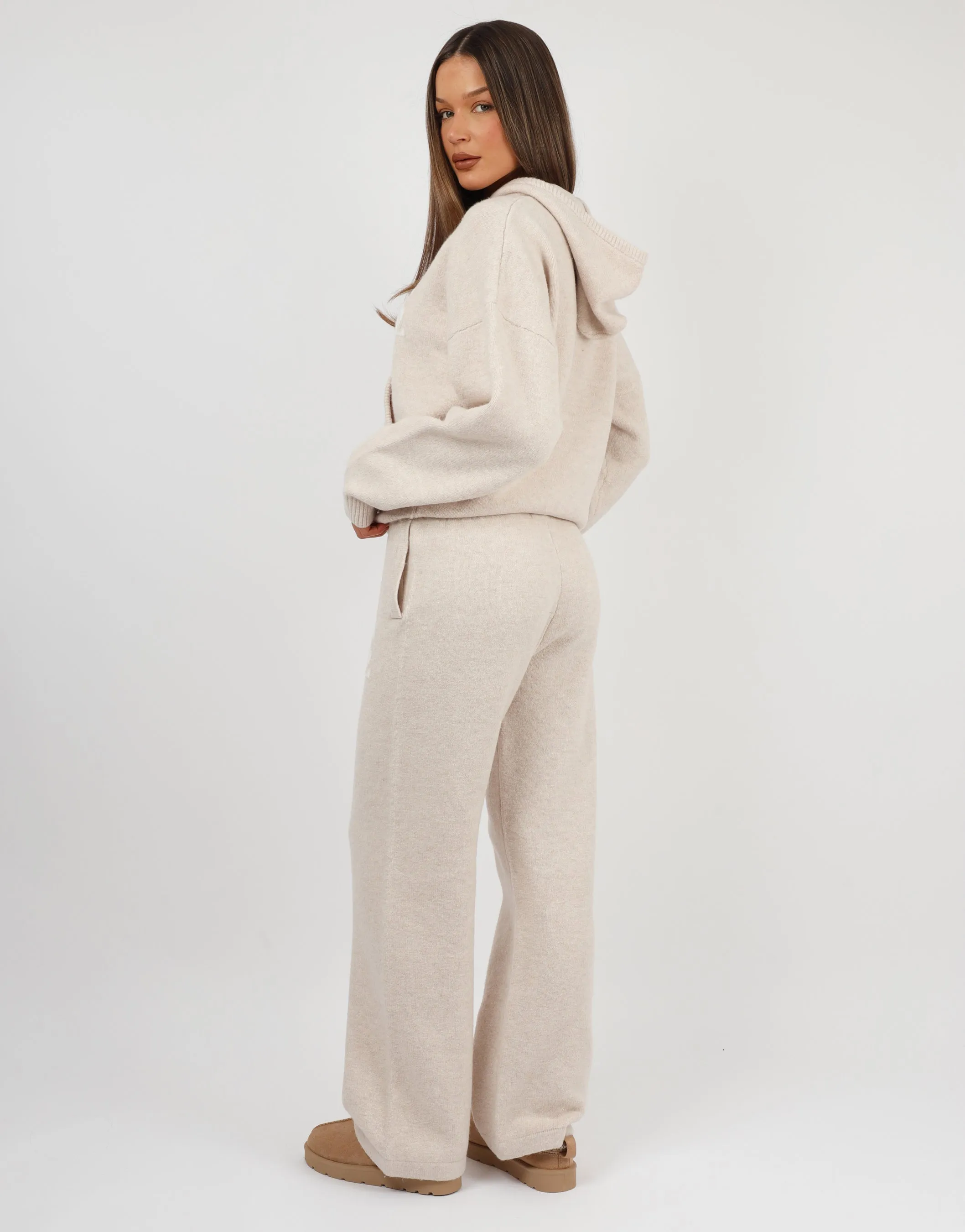 Mari Simmi Studios Knitted Hoodie In Cream sold by Simmi London product image thumbnail 4