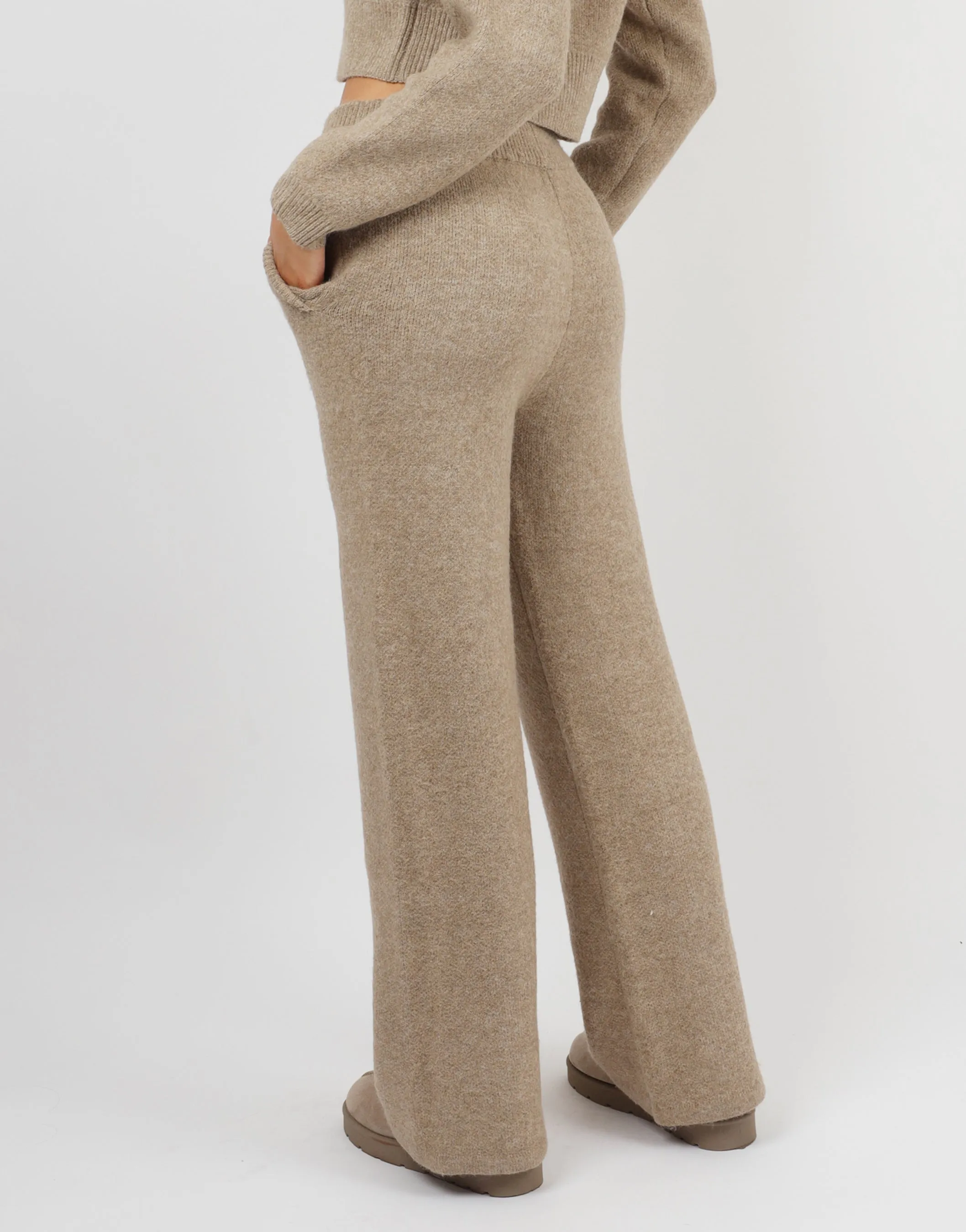 Caris Simmi Studios Knitted Trousers In Oatmeal sold by Simmi London product image thumbnail 3