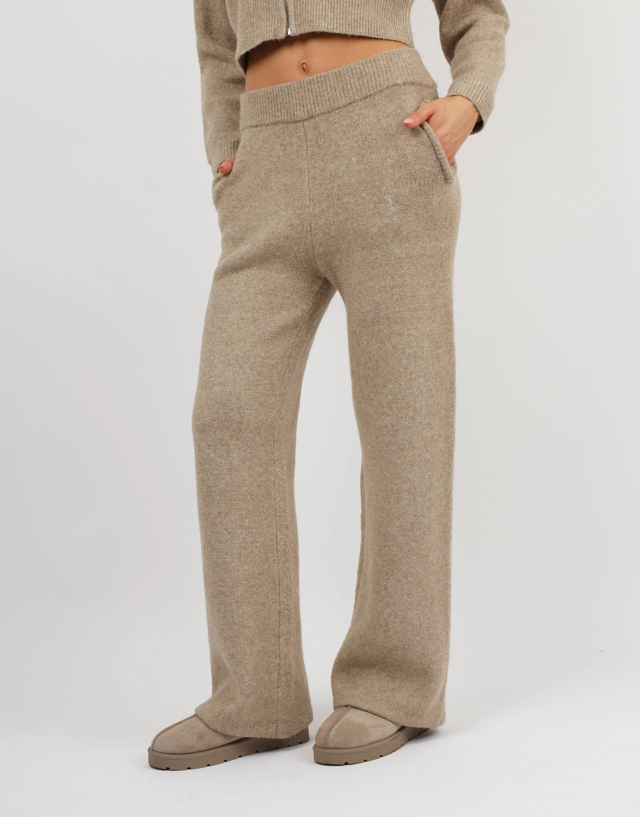 Caris Simmi Studios Knitted Trousers In Oatmeal sold by Simmi London product image thumbnail 2