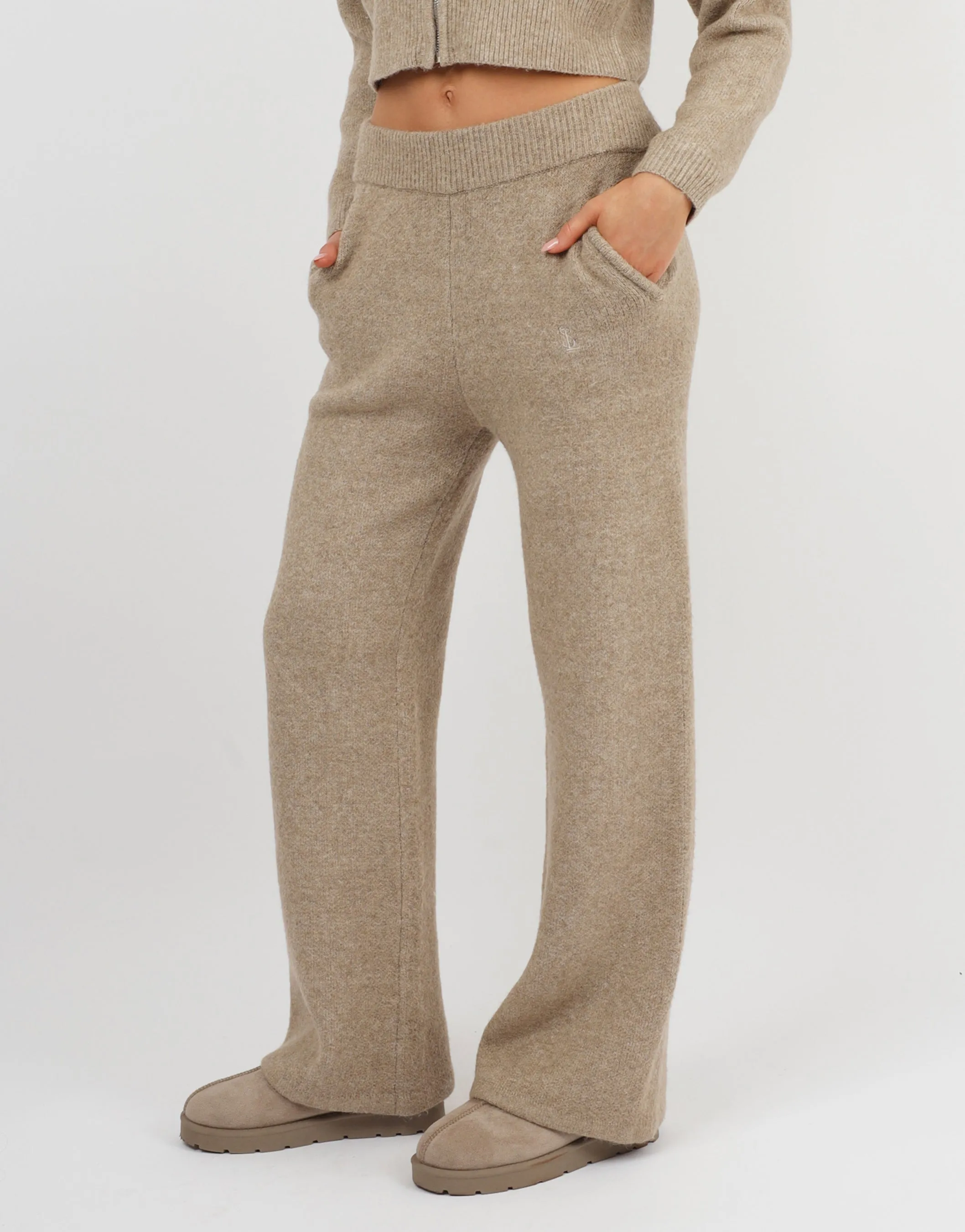 Caris Simmi Studios Knitted Trousers In Oatmeal sold by Simmi London product image thumbnail 4