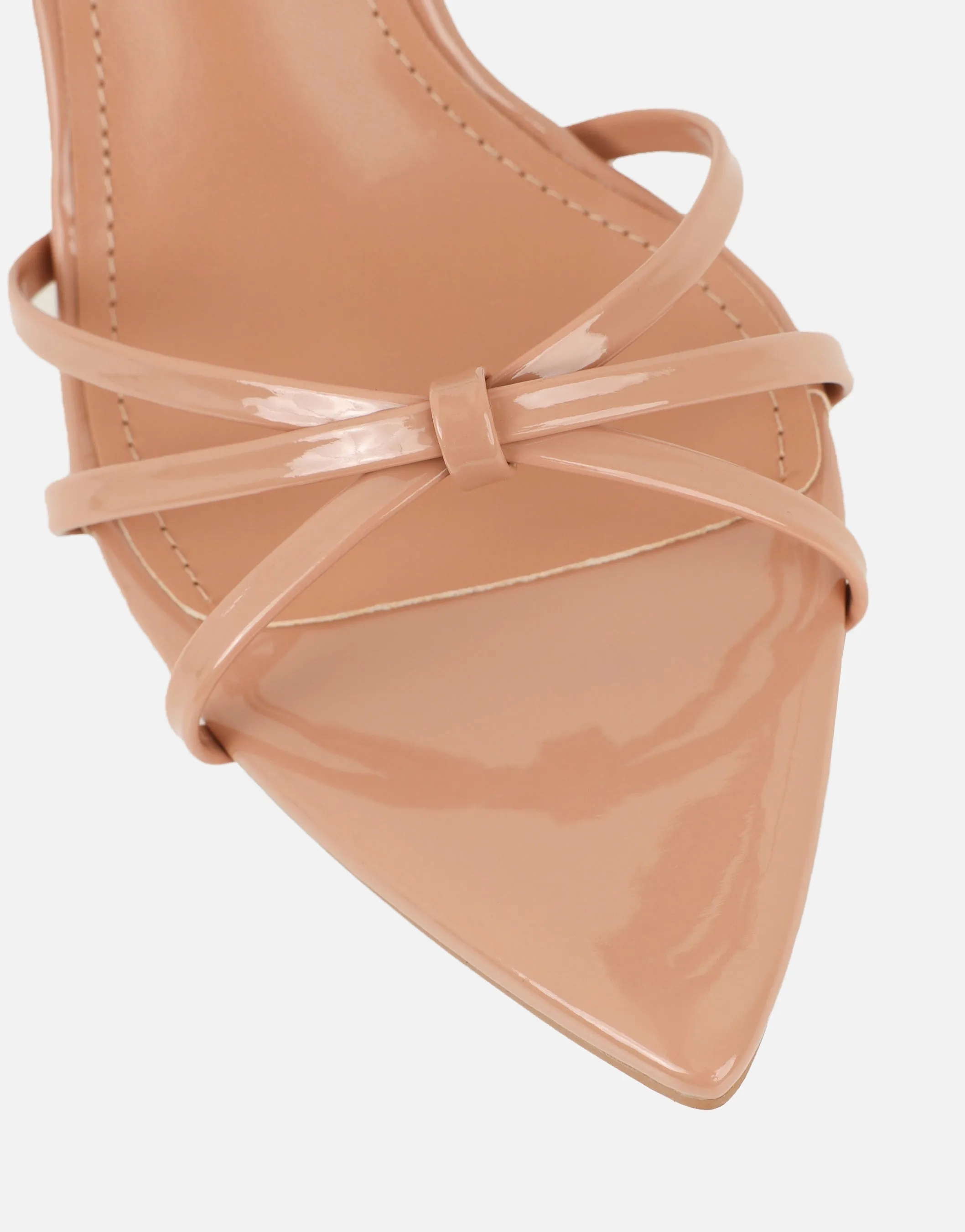Fifi Nude Patent Strappy Heeled Sandals sold by Simmi London product image thumbnail 4