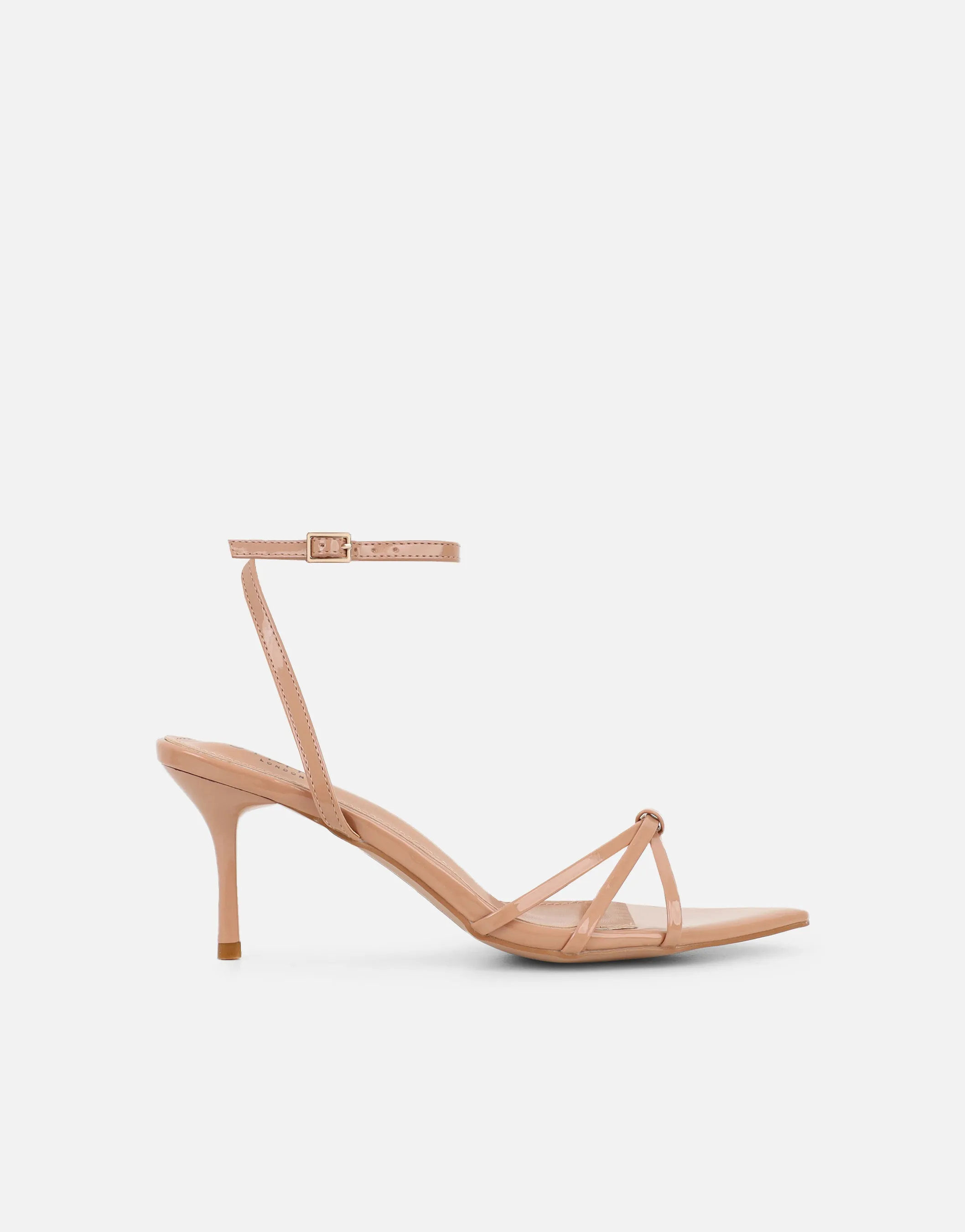 Fifi Nude Patent Strappy Heeled Sandals sold by Simmi London product image thumbnail 2