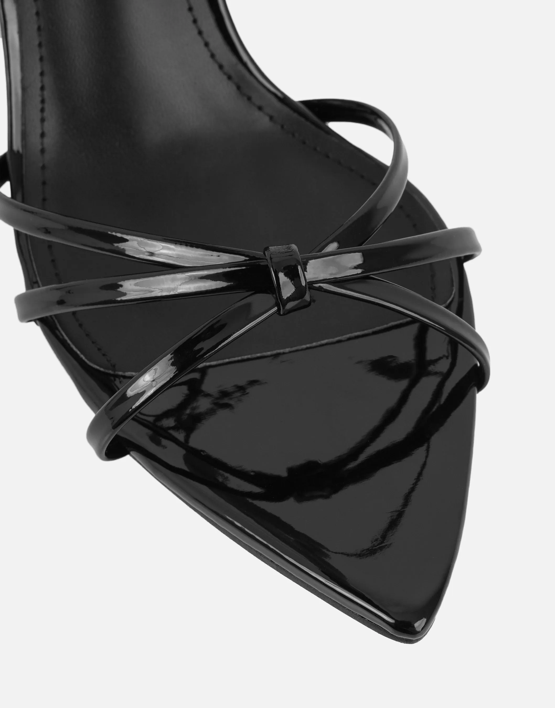 Fifi Black Patent Strappy Heeled Sandals sold by Simmi London product image thumbnail 4
