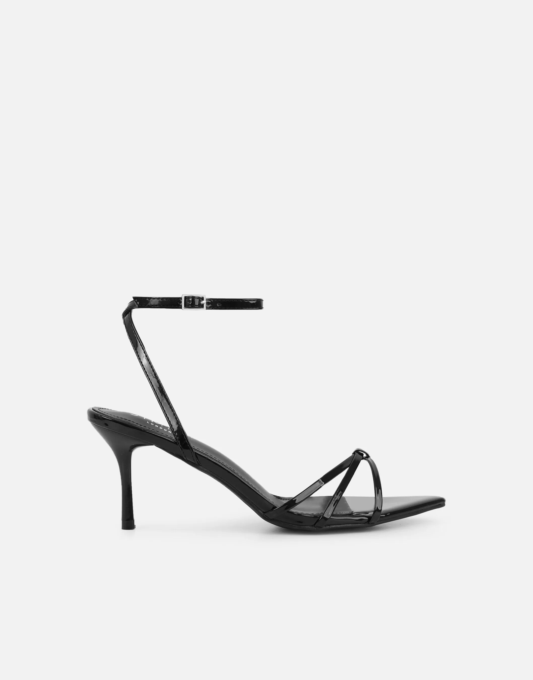 Fifi Black Patent Strappy Heeled Sandals sold by Simmi London product image thumbnail 2
