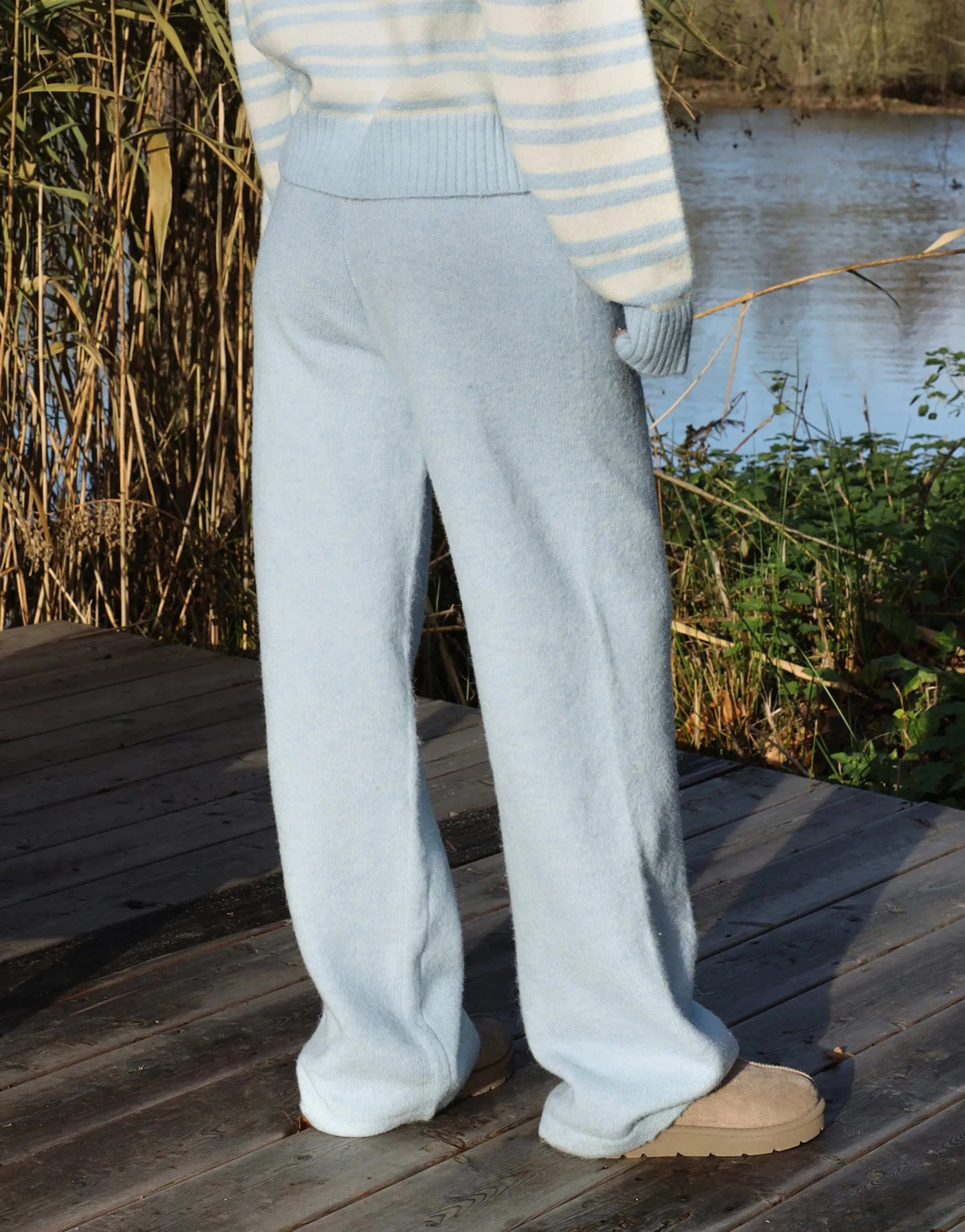 Luci Simmi Studios Knitted Trousers In Blue sold by Simmi London product image thumbnail 5