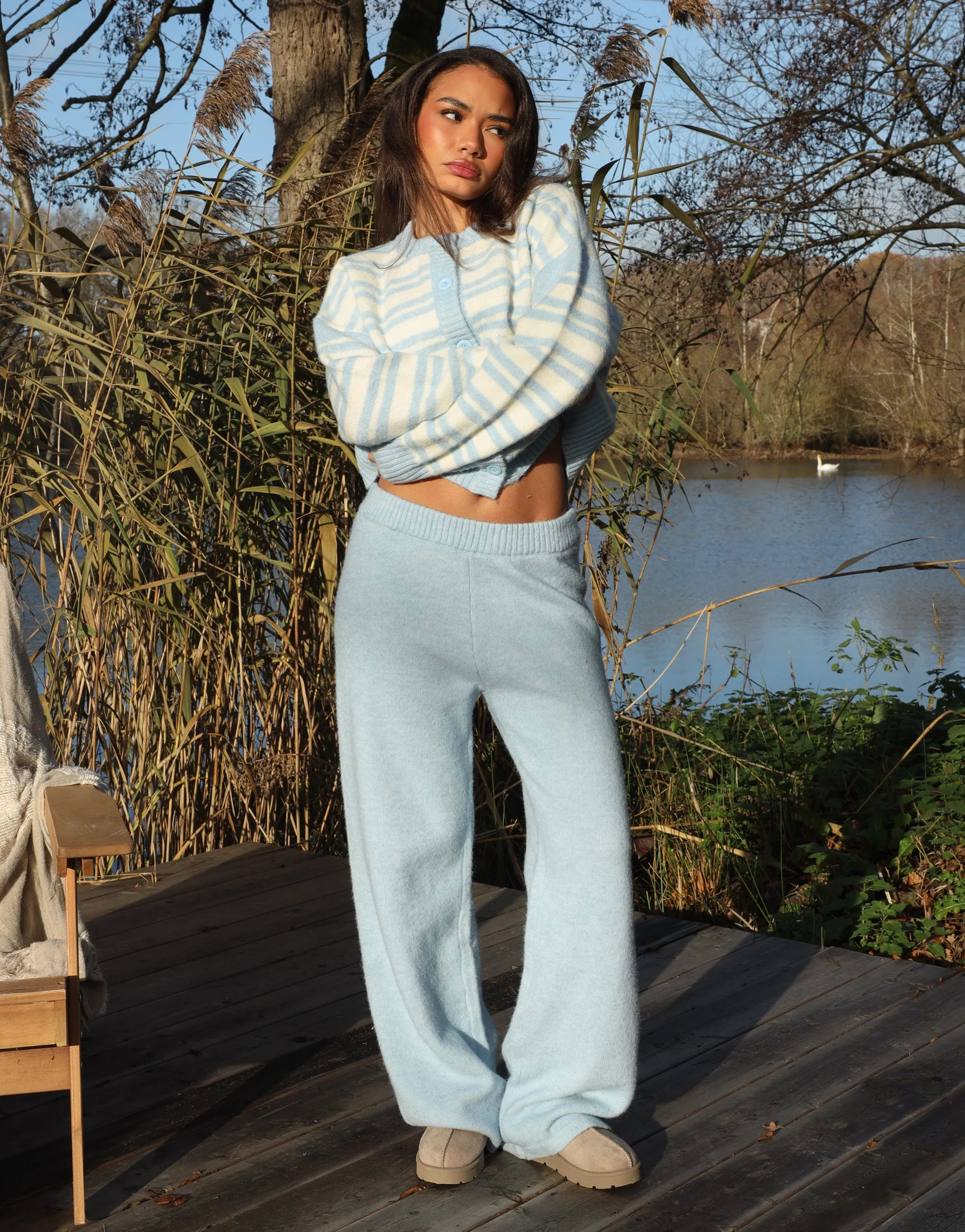 Bonnie Simmi Studio Stripe Cardigan in Blue sold by Simmi London product image thumbnail 2