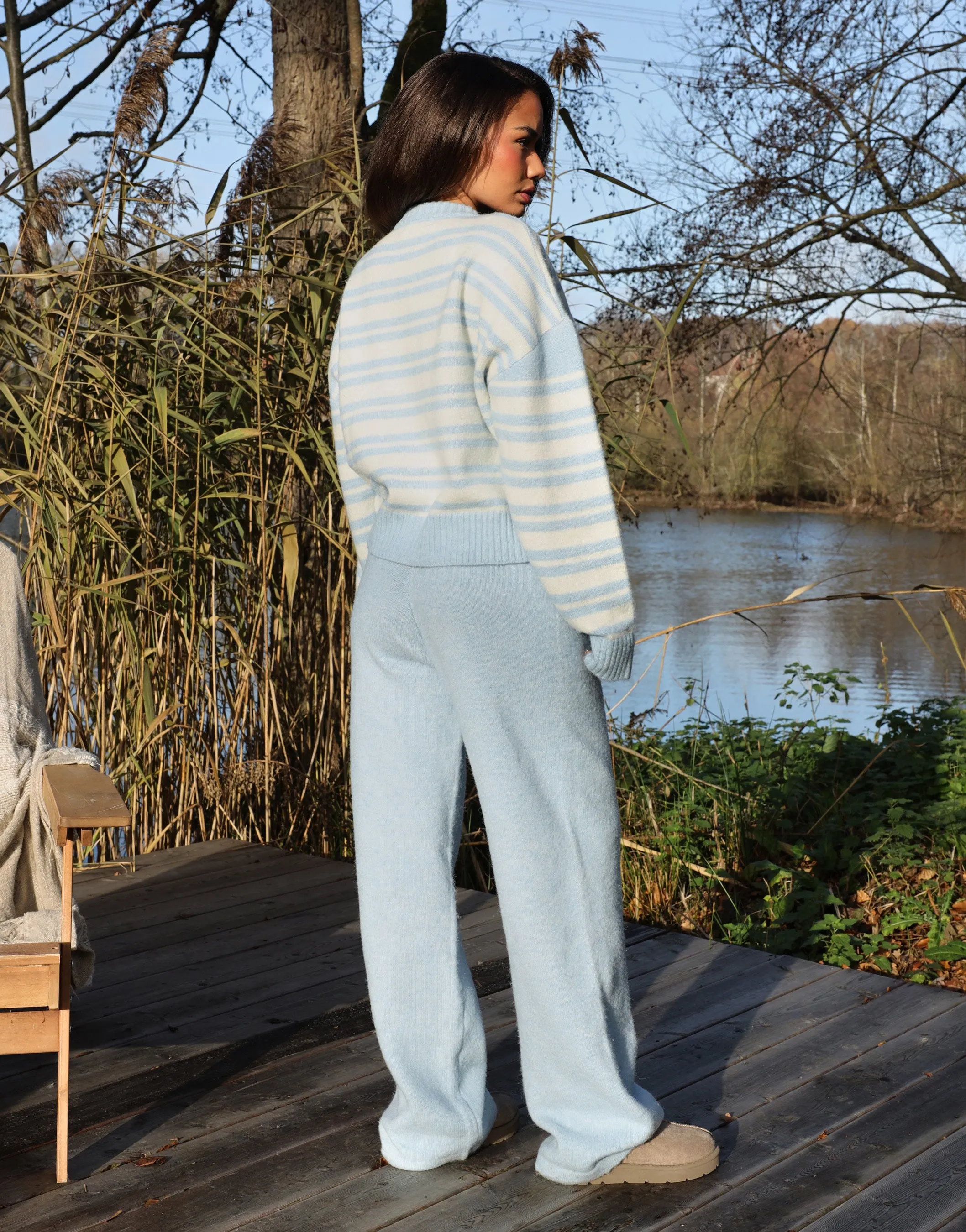 Bonnie Simmi Studio Stripe Cardigan in Blue sold by Simmi London product image thumbnail 4