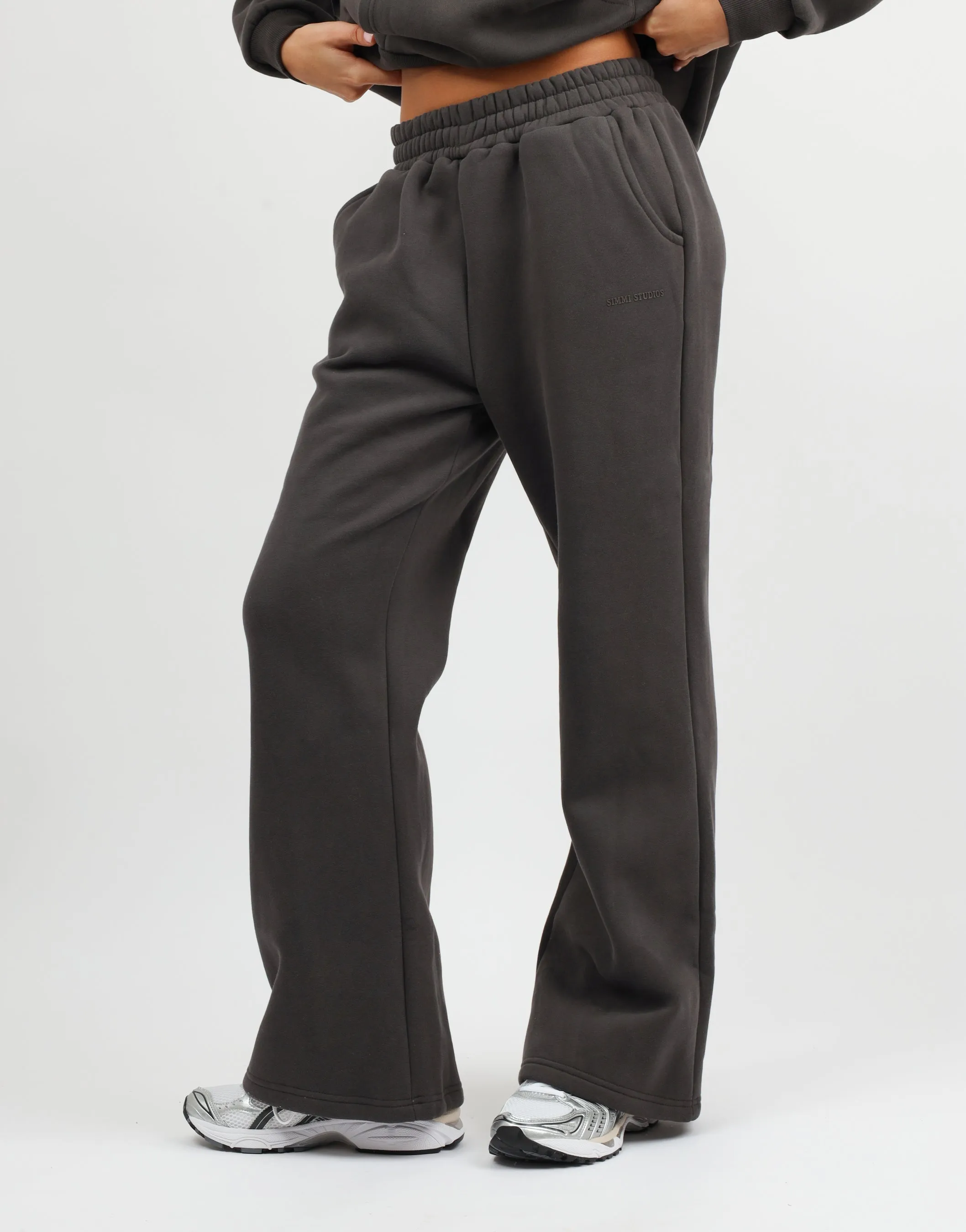 Maddie Simmi Studios Essentials Flared Joggers in Dark Grey sold by Simmi London product image thumbnail 2