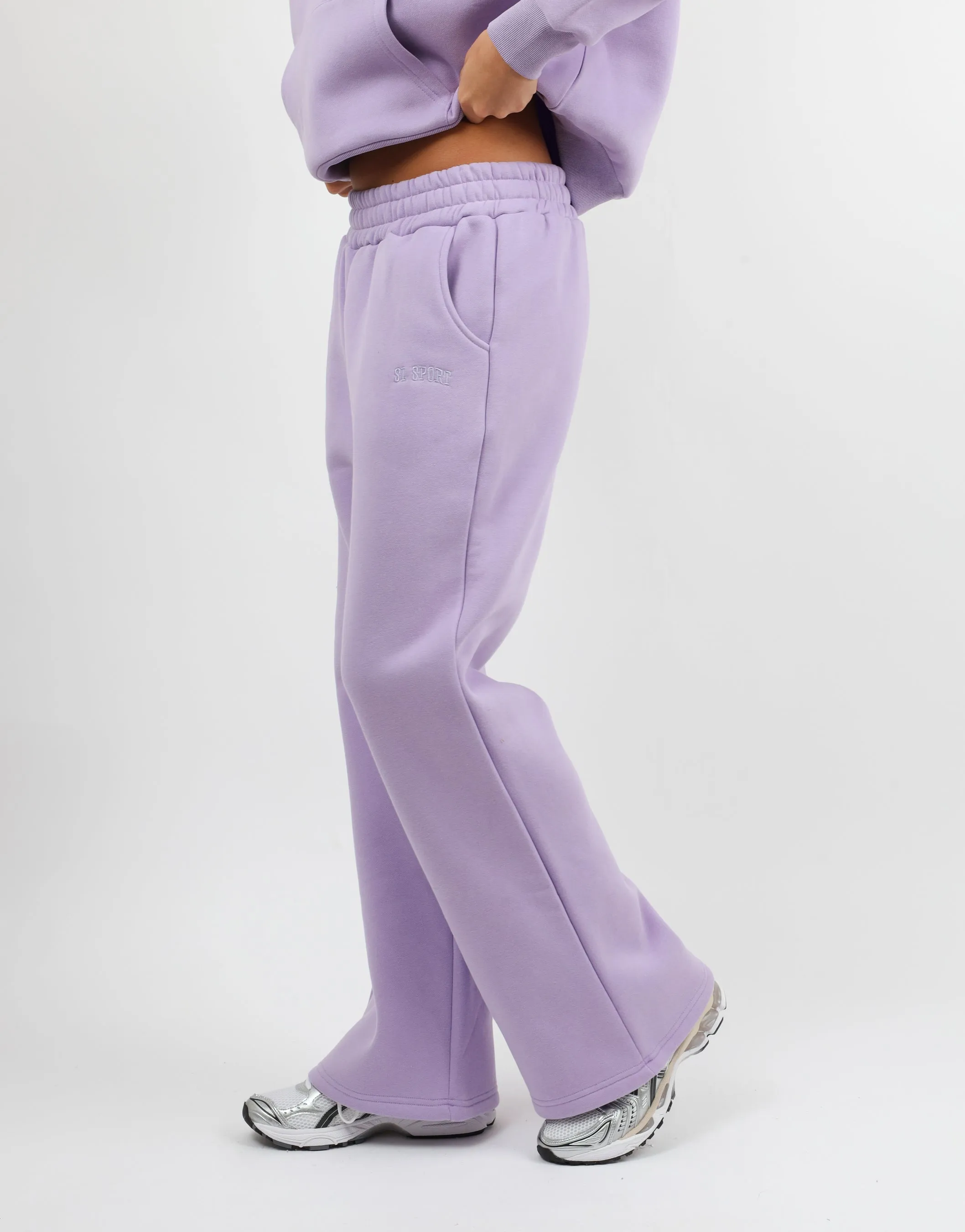 Myla Simmi Studios SL Sport Flared Joggers in Lilac sold by Simmi London product image thumbnail 4