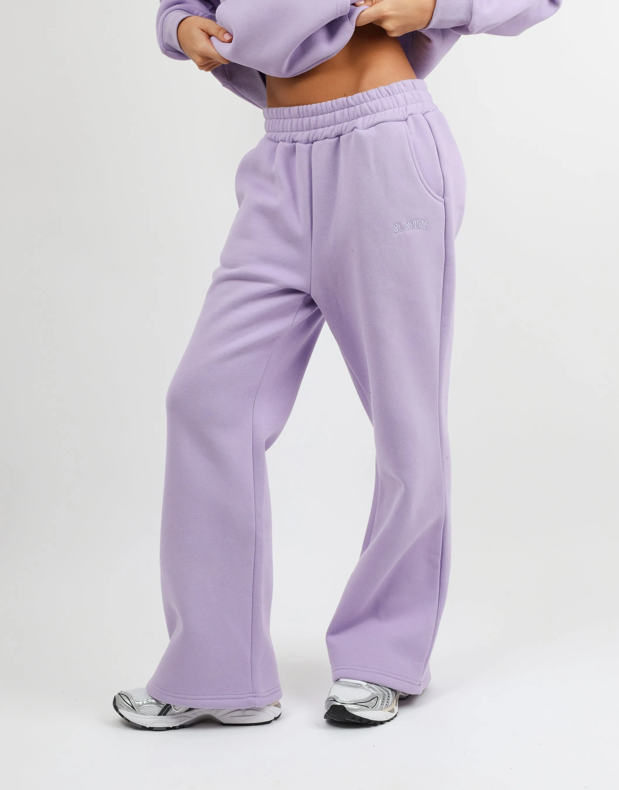 Myla Simmi Studios SL Sport Flared Joggers in Lilac sold by Simmi London product image thumbnail 3
