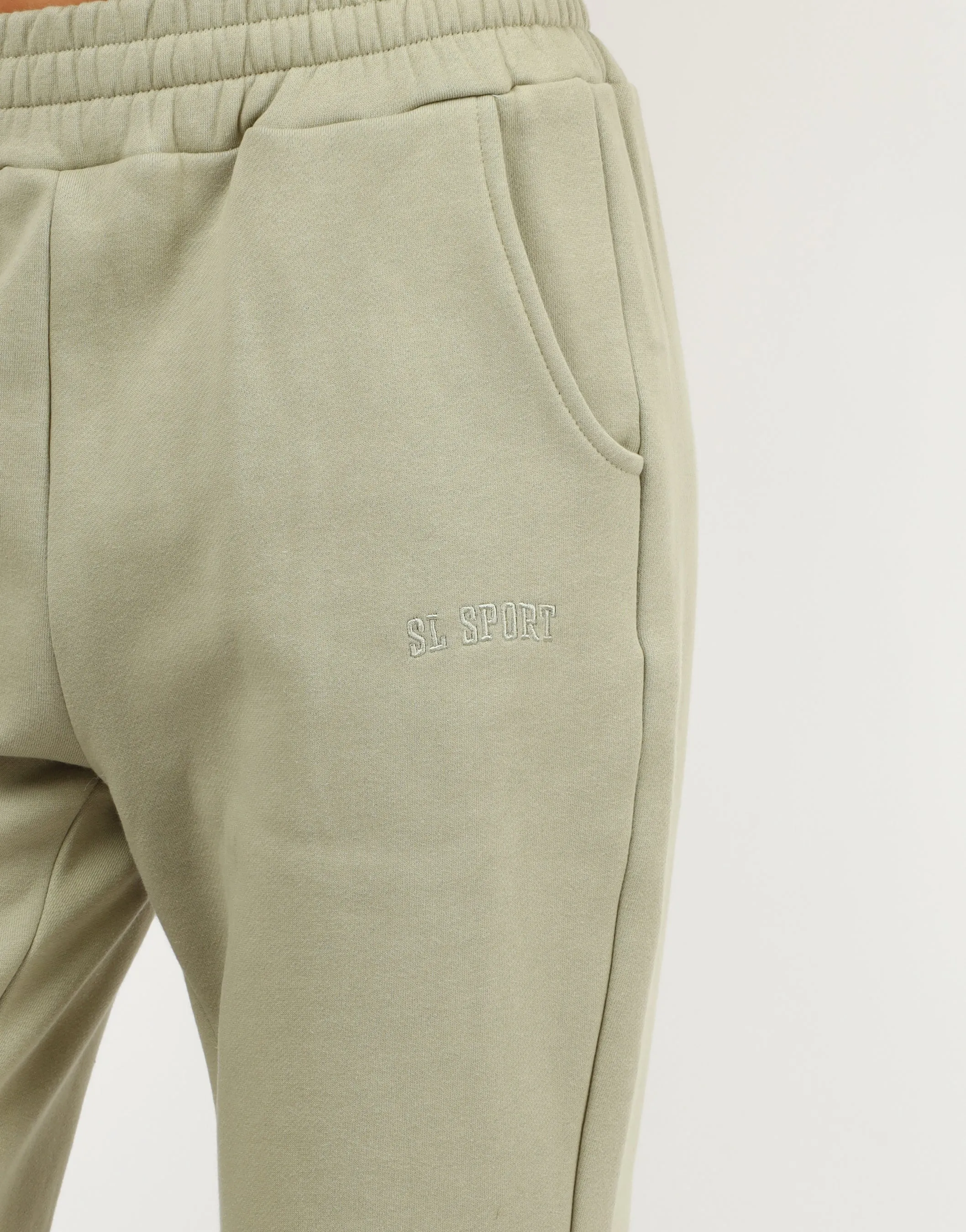 Myla Simmi Studios SL Sport Flared Joggers In Sage sold by Simmi London product image thumbnail 4