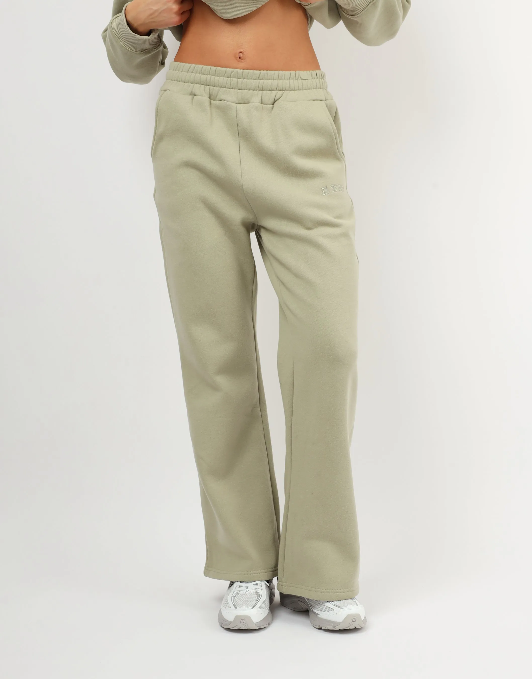 Myla Simmi Studios SL Sport Flared Joggers In Sage sold by Simmi London product image thumbnail 2
