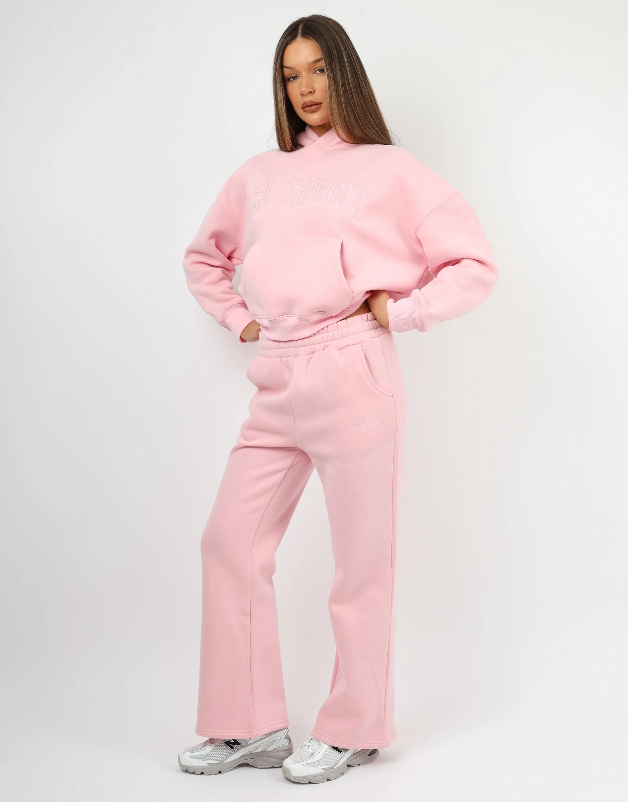 Myla Simmi Studios SL Sport Flared Joggers In Pink sold by Simmi London product image thumbnail 2