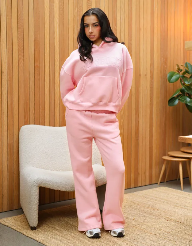 Myla Simmi Studios SL Sport Flared Joggers In Pink made by Simmi London